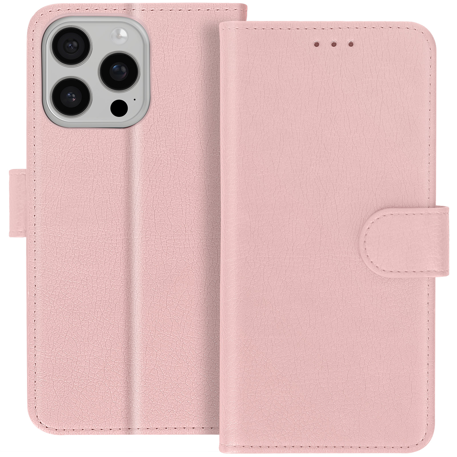CasurvivePro Custodia a portafoglio per iPhone 16 Pro Max con tracolla a tracolla, custodia magnetica per borsa con cerniera custodia in pelle PU flip antiurto con cavalletto - bianco