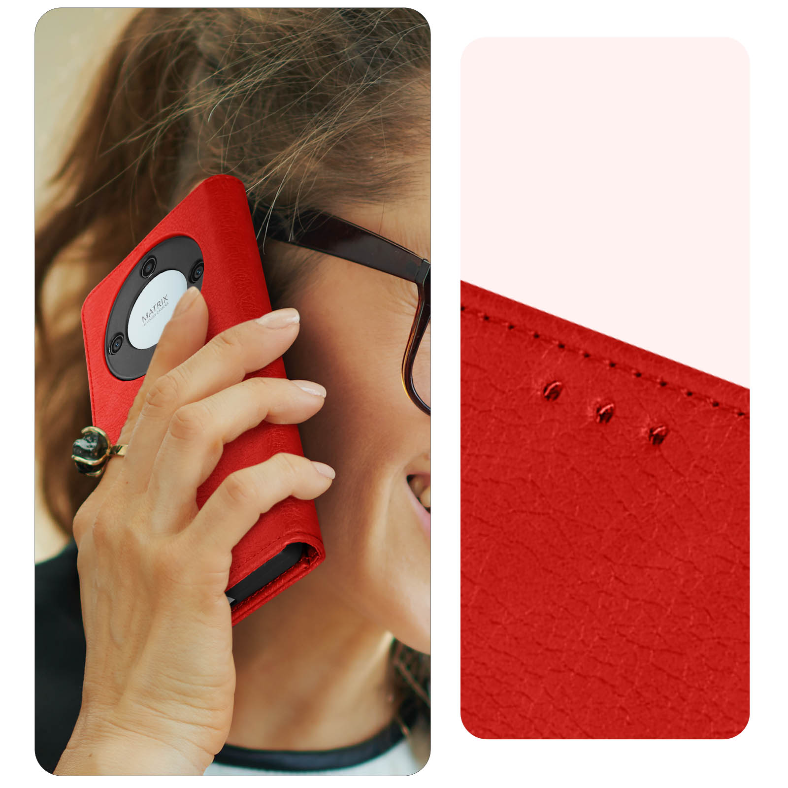SRISHP Cover per Honor Magic5 Lite 5G, Magnetica Cover a Libro con Slot per Schede, Custodia in PU Pelle Portafoglio per Honor Magic5 Lite 5G, Viola