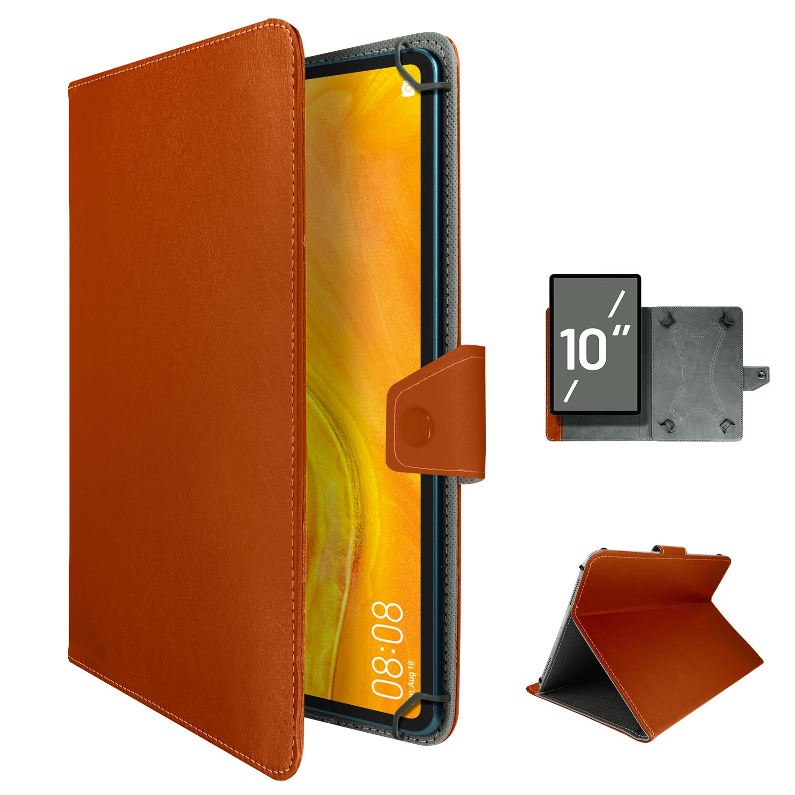 Kepuch Custodia In PU Pelle Per Huawei MediaPad T5 10 – Cover Con Chiusura Magnetica E Cinturino, Blu