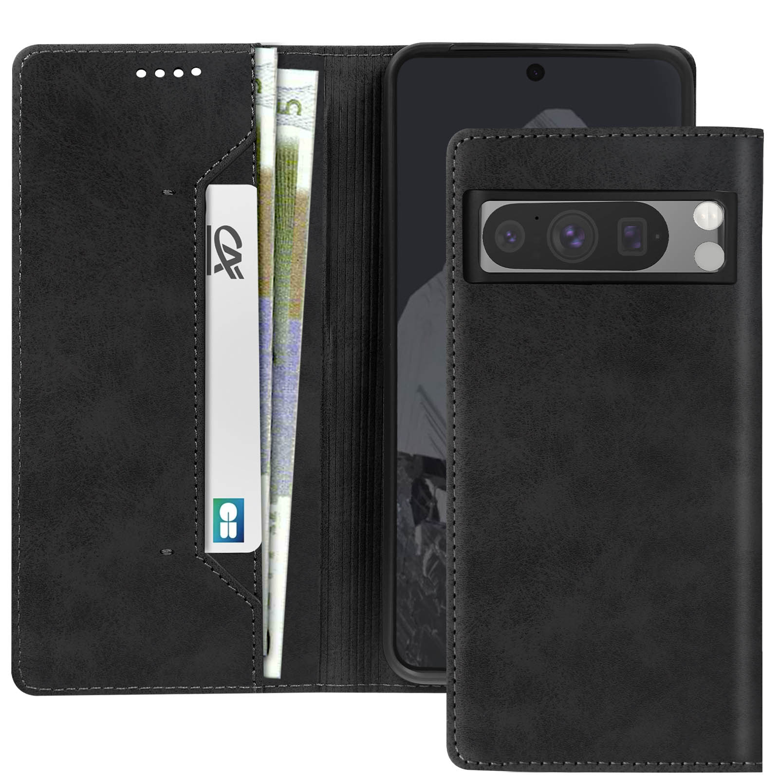 Funda Tipo Cartera Para Google Pixel 10, 9, 9pro Xl, 8a, 8pro, 8, 7, 7a