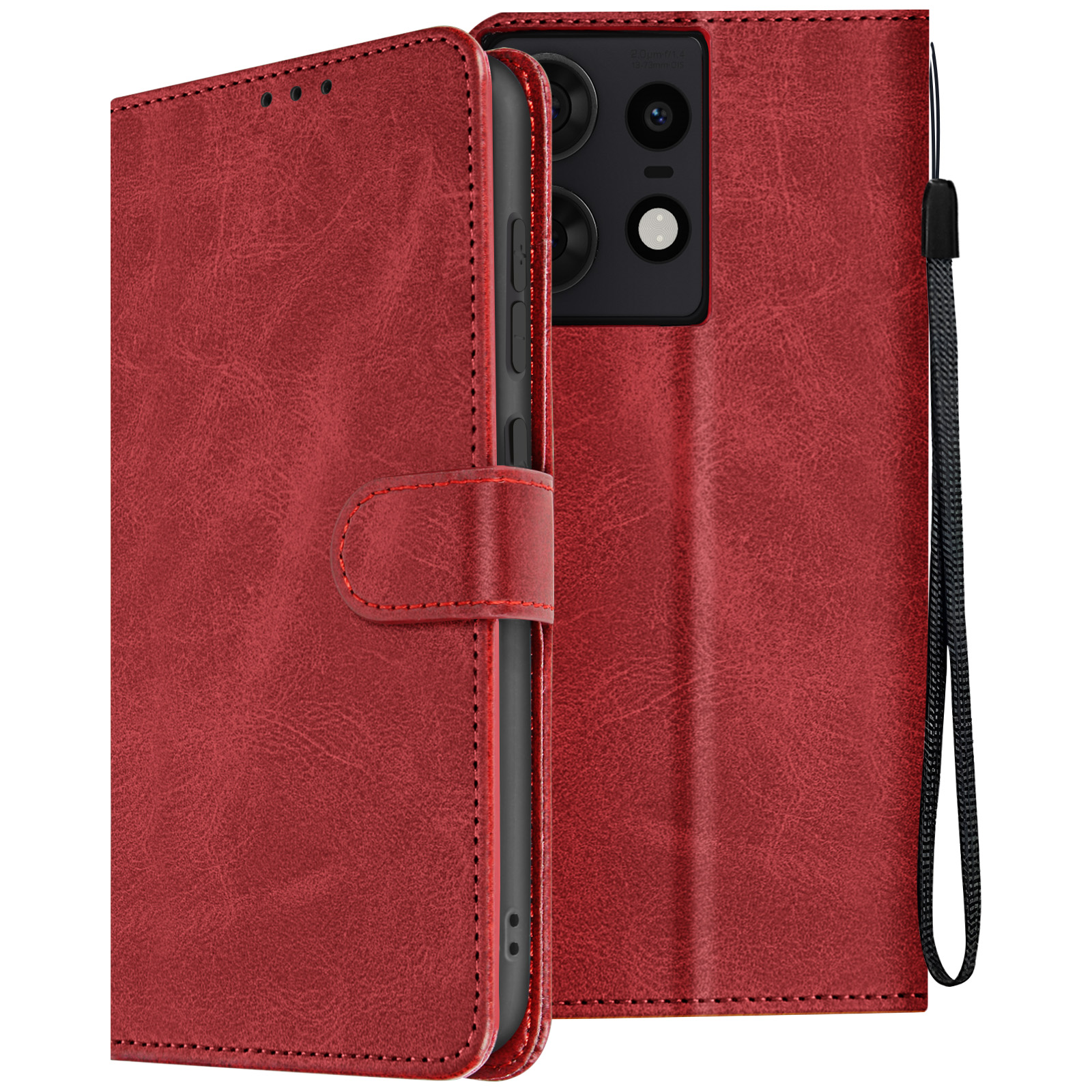 Custodia Portafoglio Pelle Retrò + Vetro Per Motorola Edge 5G UW – Caseswill®
