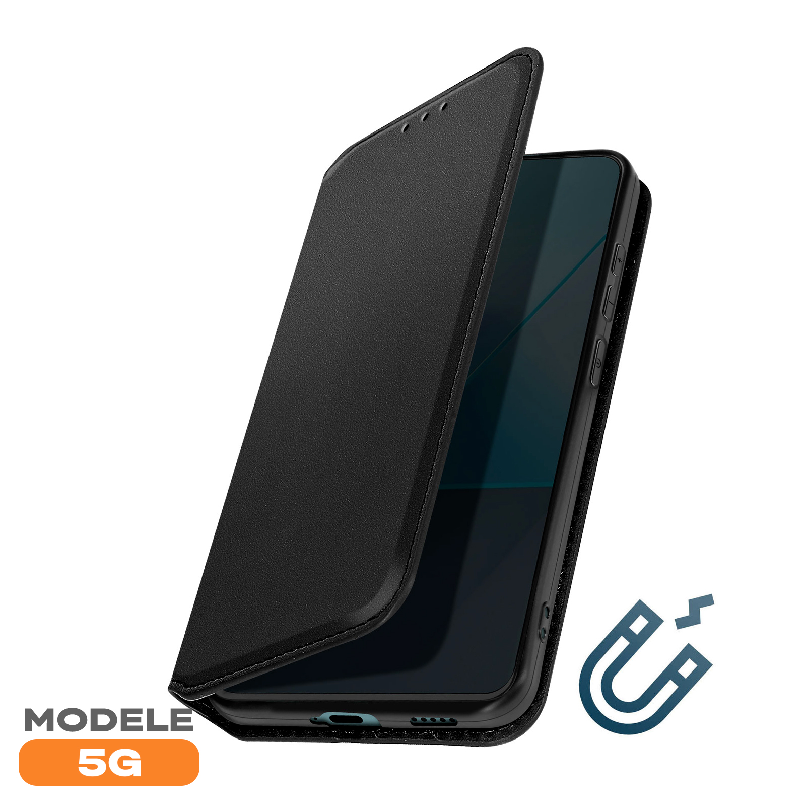 Pour Xiaomi Poco X5 Pro-Redmi Note 12 Pro 5G Housse Etui Portefeuille