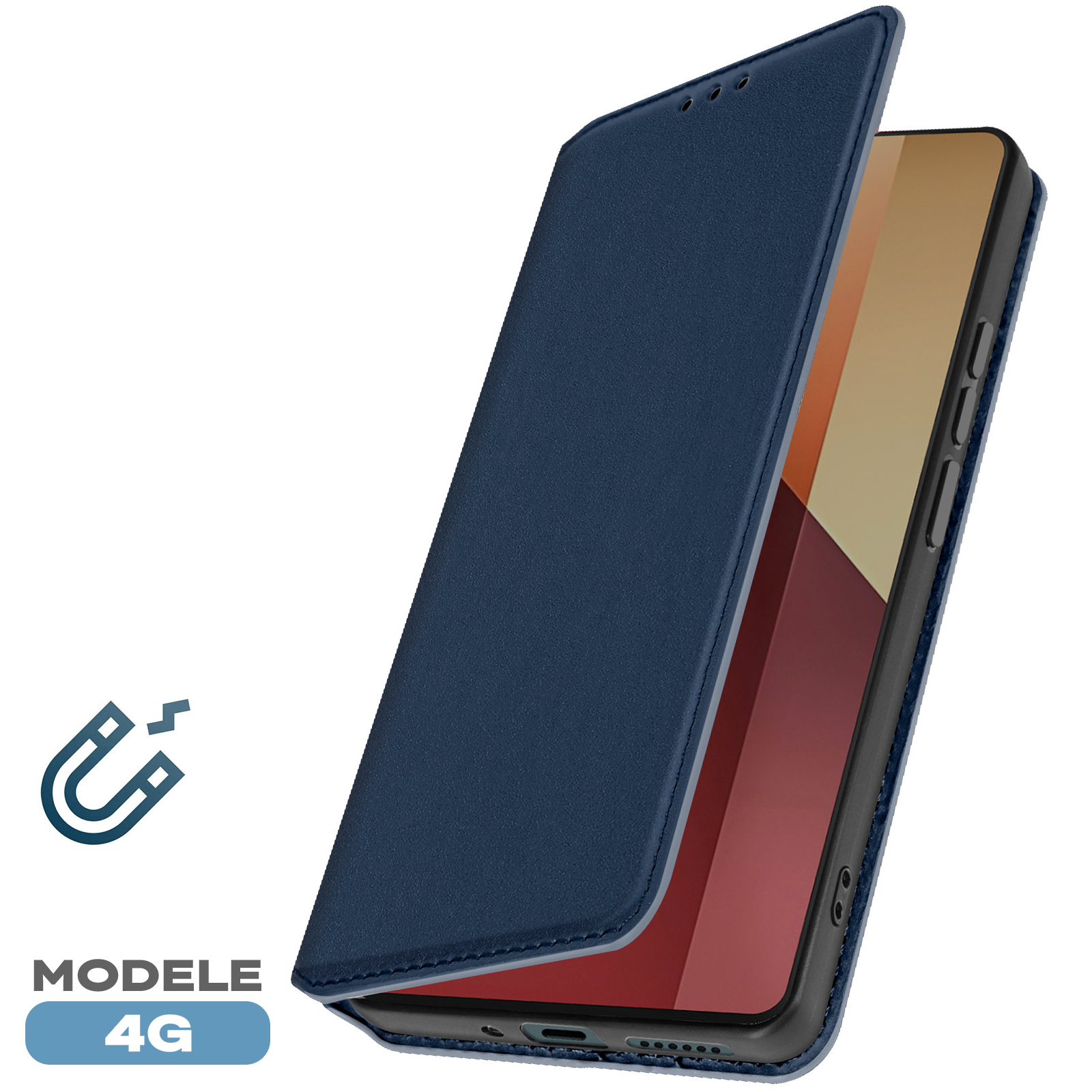 Cover per Xiaomi Redmi Note 13 Pro 4G, Custodia a portafoglio Xiaomi