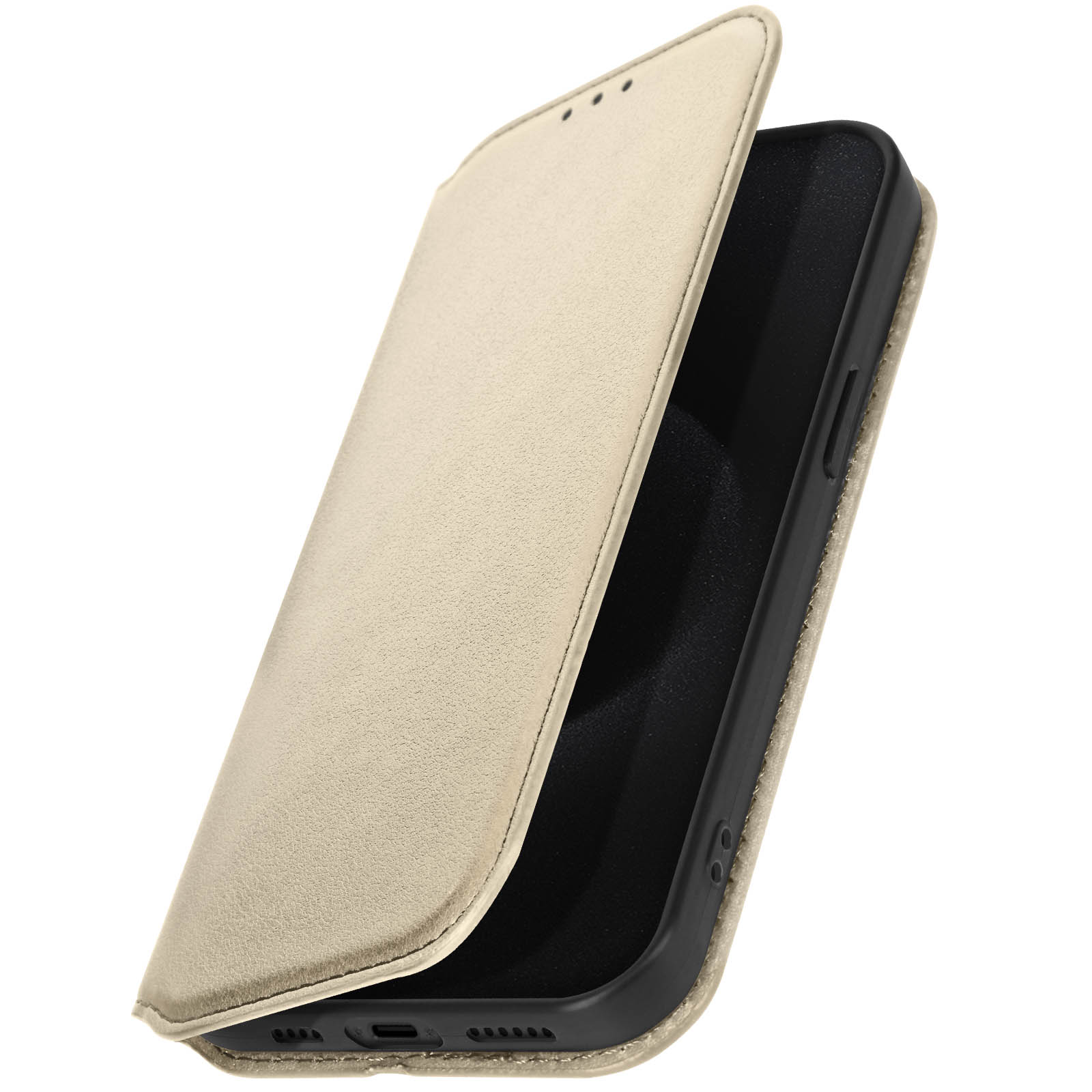Custodia A Portafoglio Per IPhone 15 Pro 6,1'' – Pelle PU Con Supporto Magnetico, 3 Slot Carte E Cinturino, Colore Artico - 5