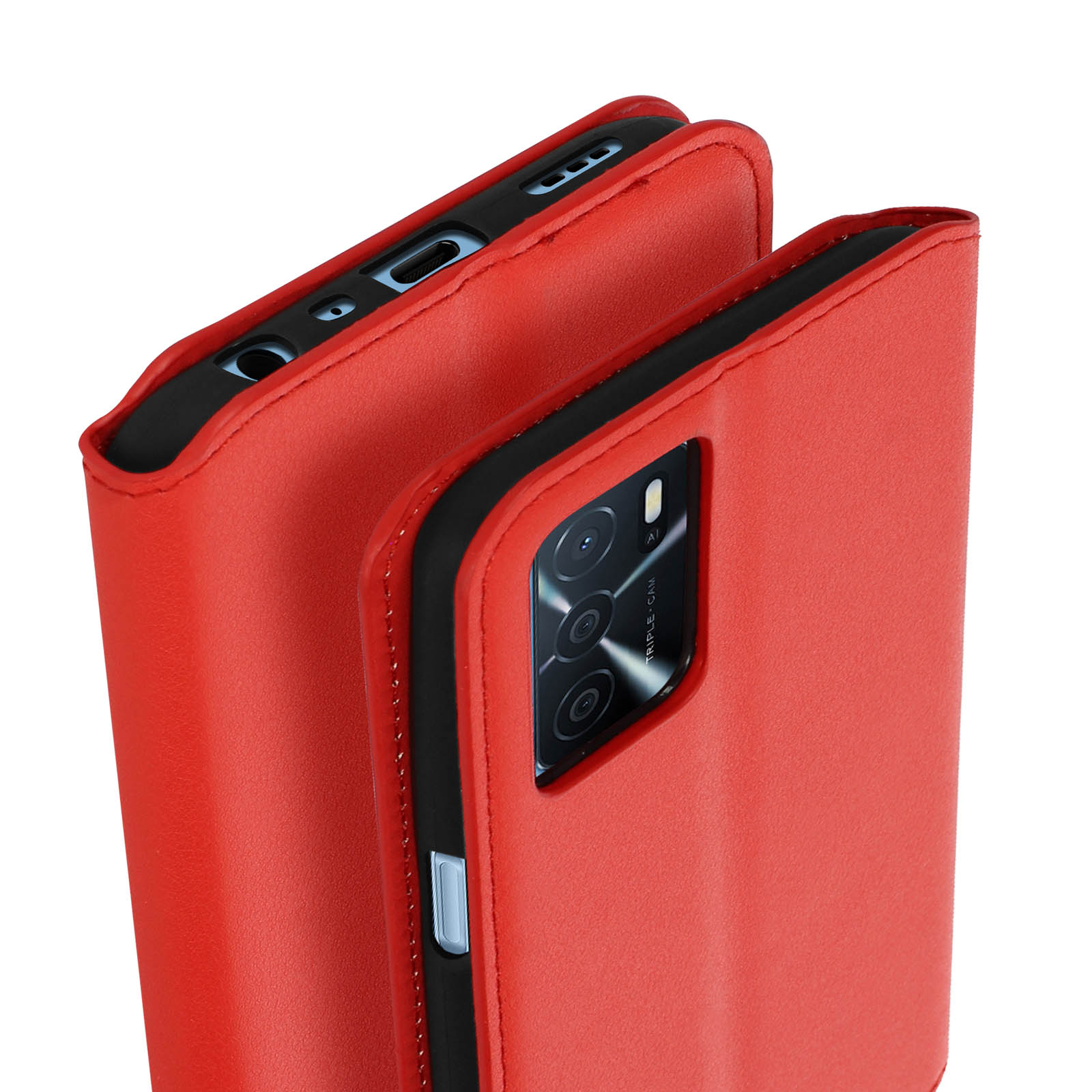 Coque Oppo A16 / Oppo A16s,AURSTORE Housse Etui Pochette 360 Degré