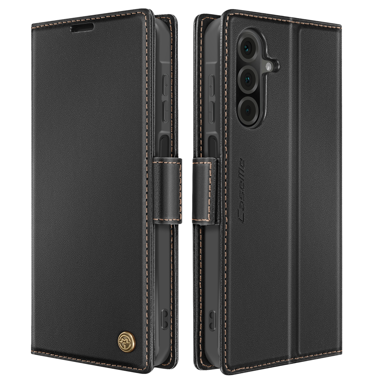 Custodia Portafoglio In Pelle Per Xiaomi Redmi 9T - Cover Con Slot Carte E Chiusura Magnetica, Supporto Regolabile Per Video, Antiurto, Colore Torre - 3