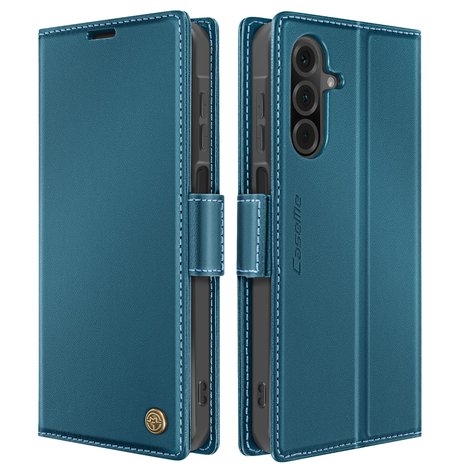 GOKEN Cover per Samsung Galaxy M13 4G, Custodia Flip PU Pelle TPU (c9R