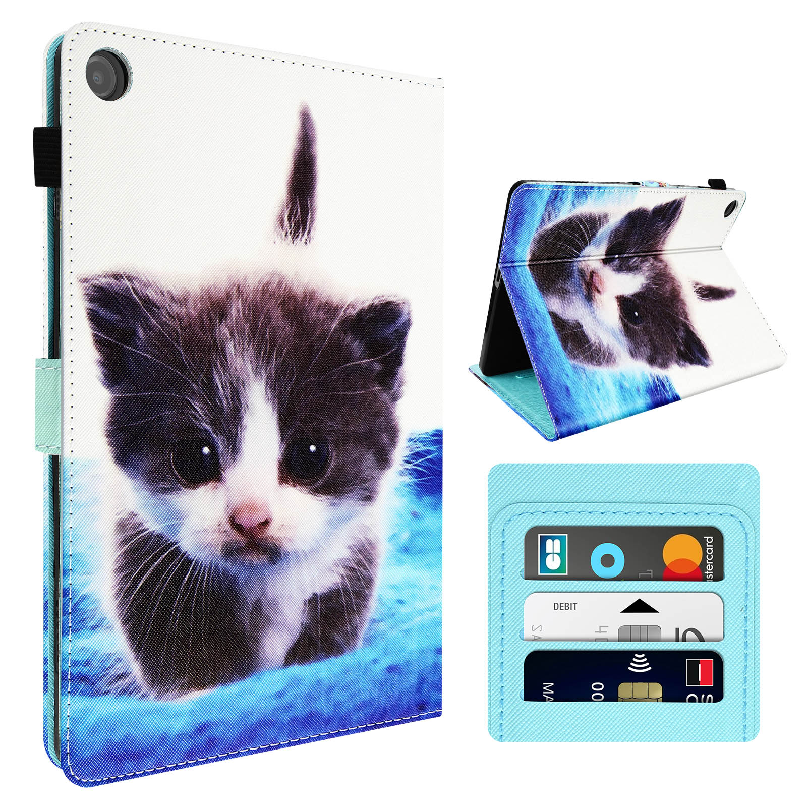 Custodia Con Supporto Per Lenovo Tab M10 HD 2nd Gen – Cover Sottile In PU Con Funzione Smart Cover E Autosonno/sveglia, Design Unicorno, Colore Rosa - 2