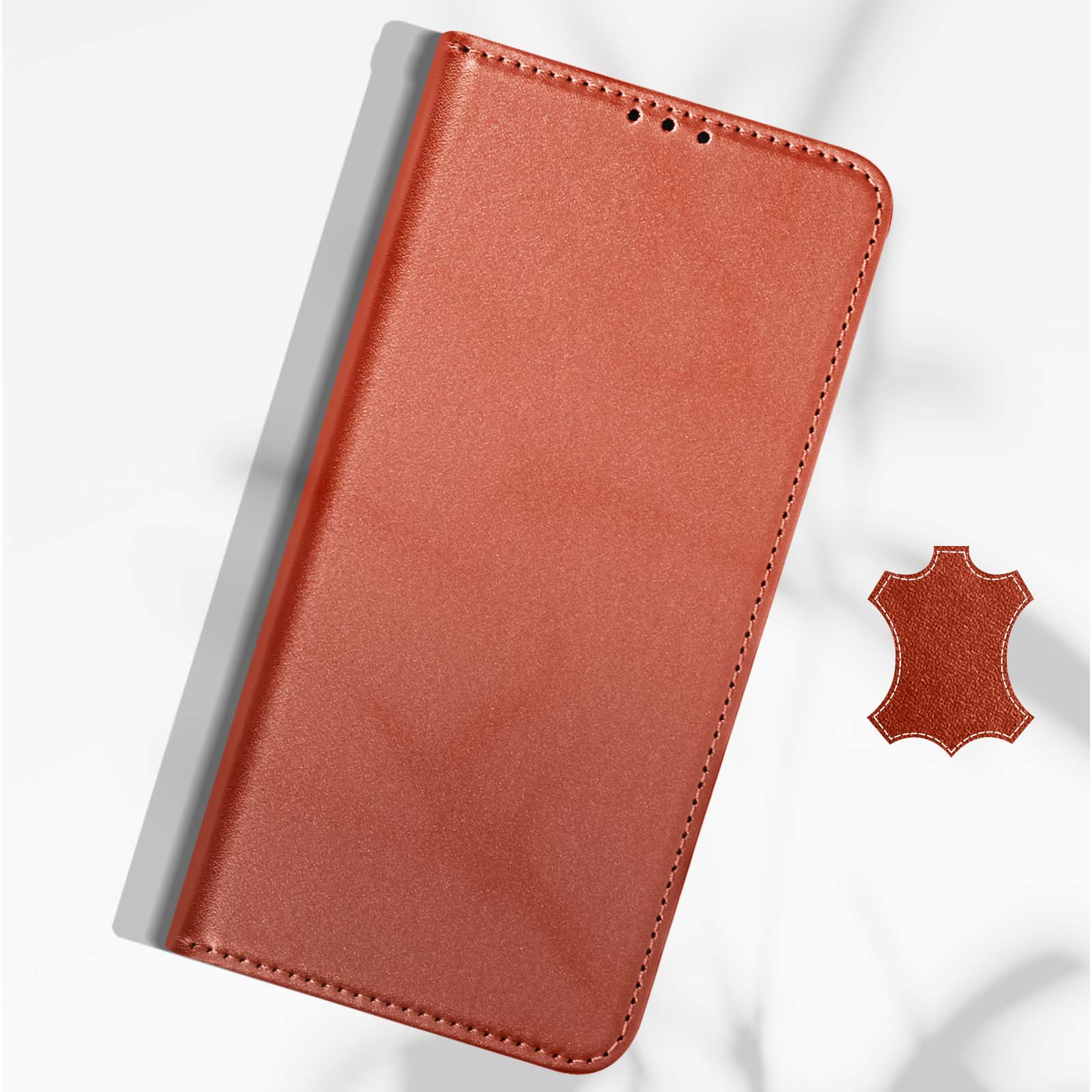 Auotu Custodia with protezione della lente Case PU Pelle Flip Magnetica Custodiar Portafoglio Cover Per Ulefone Armor X31 / Ulefone Armor X31 Pro Smartphone (Grigio with albero pattern
