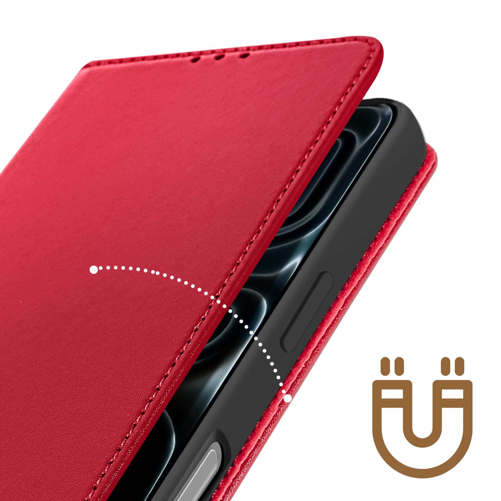 Nincyee Custodia In Vera Pelle Per IPhone 11 Pro Max - Motivo Coccodrillo, Copertura Paraurti, Colori: Nero/Rosso/Marrone/Blu - 3