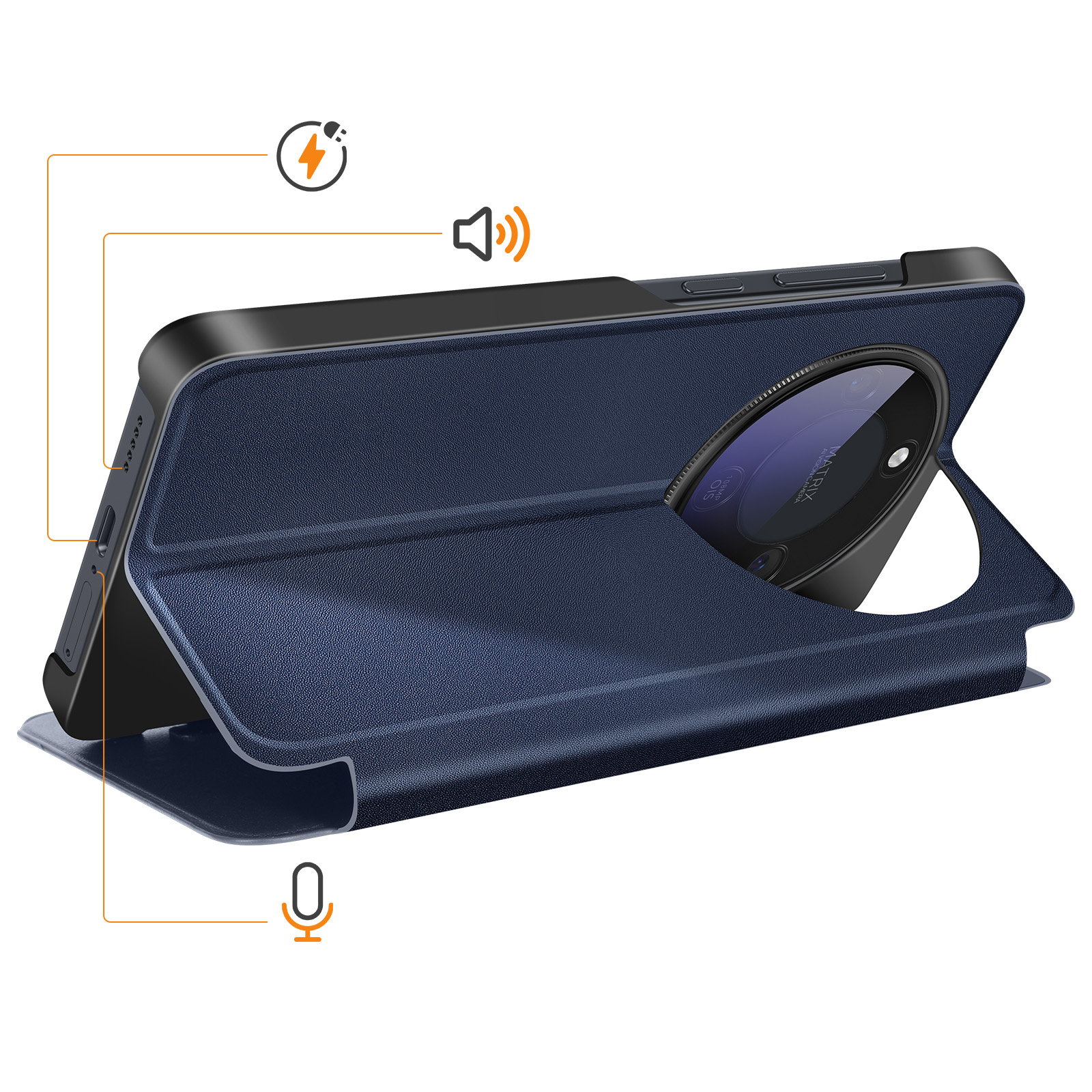 iCatchy Honor 8S - Custodia rigida resistente e antiurto ibrida con