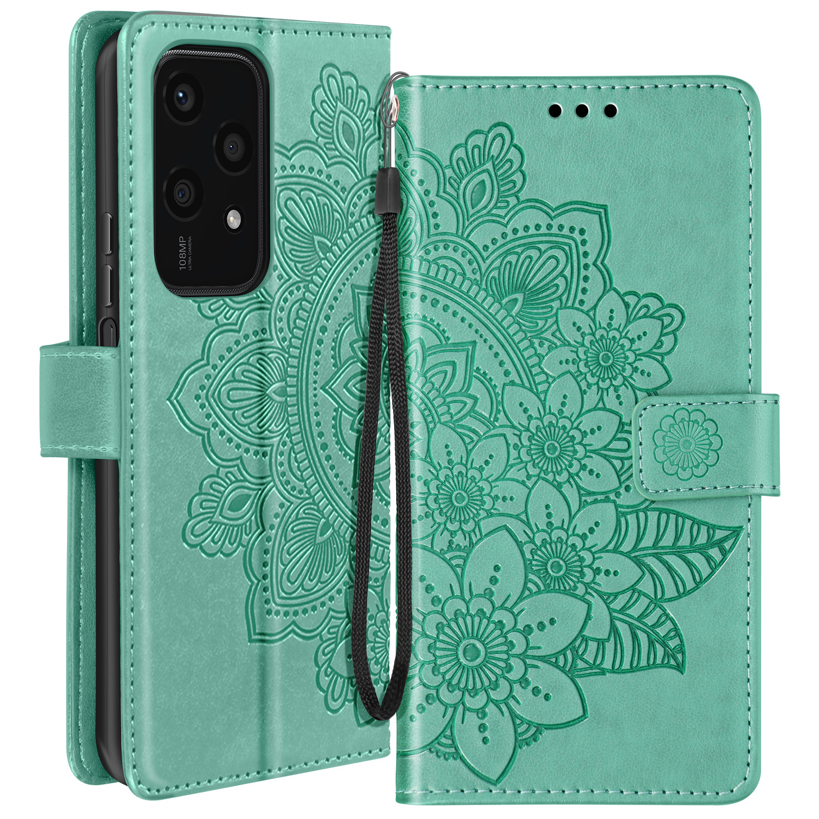 HULLIN Handyhülle Für Honor 200 5G – Aus PU-Leder & TPU, Rutschfester Griff | Slim, Stylisch & Gut Geschützt