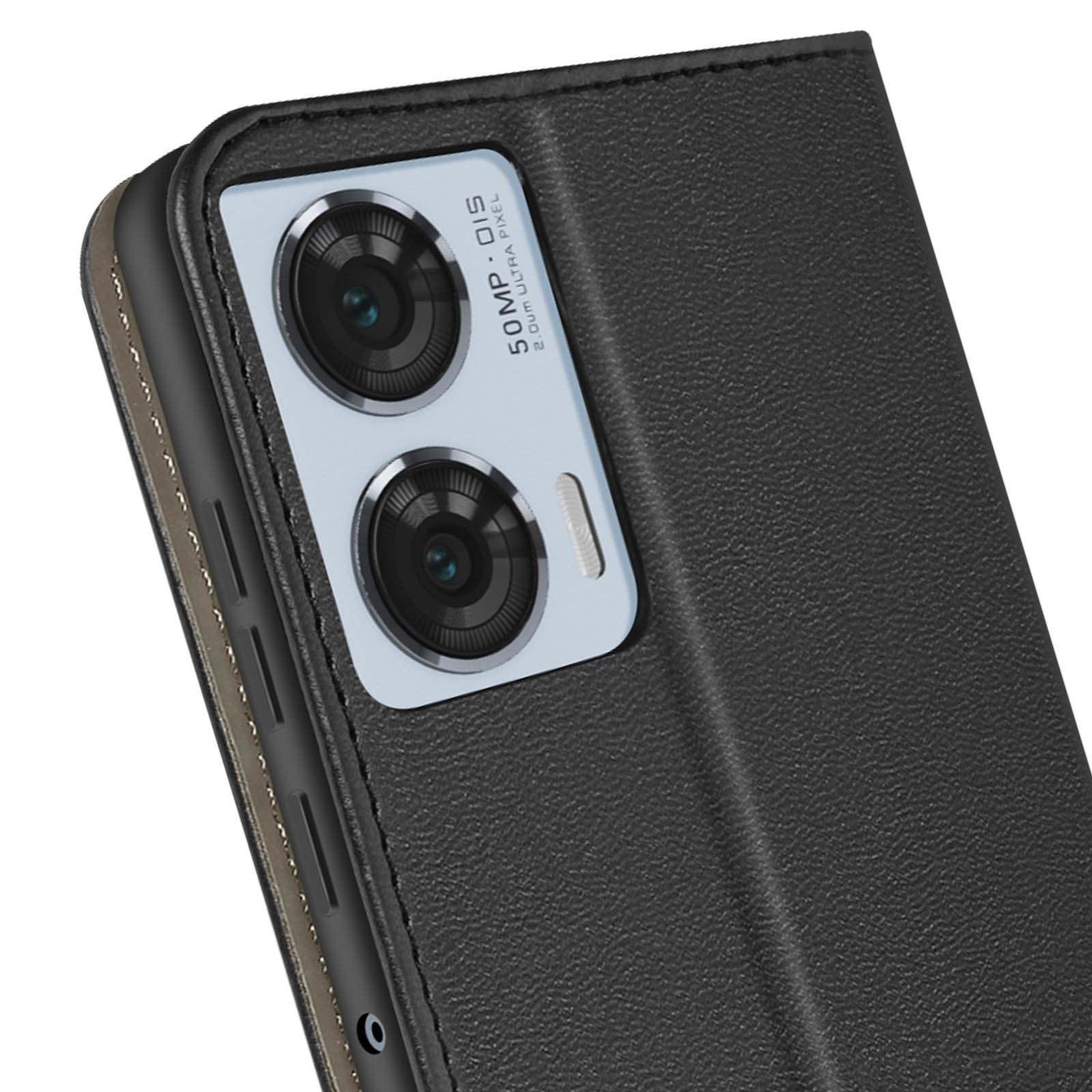 Custodia A Libro Magnetica Per Motorola Edge 50 Fusion - Pelle