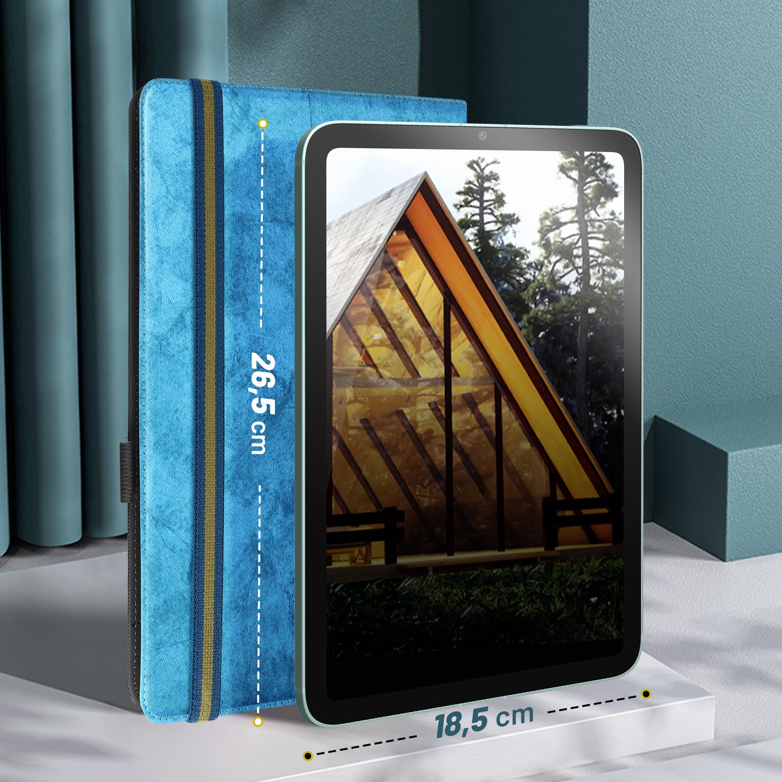 Per Samsung Galaxy Tab S9 Custodia Tablet In Pelle TPU 3 Pieghe In Puro Colore Con Slot Per Penna - Foto 7