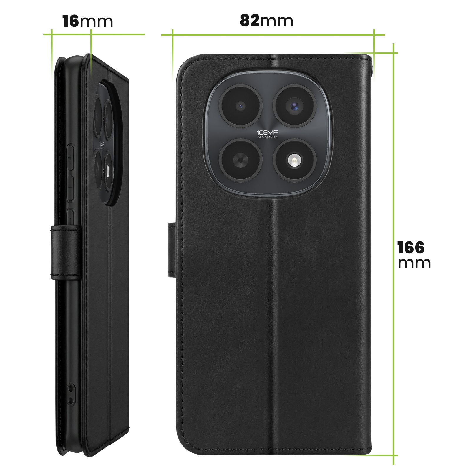 Pour Xiaomi Redmi Note 10 Pro/Pro Max, Cuir Etui Housse Premium PU Portefeuille [Béquille