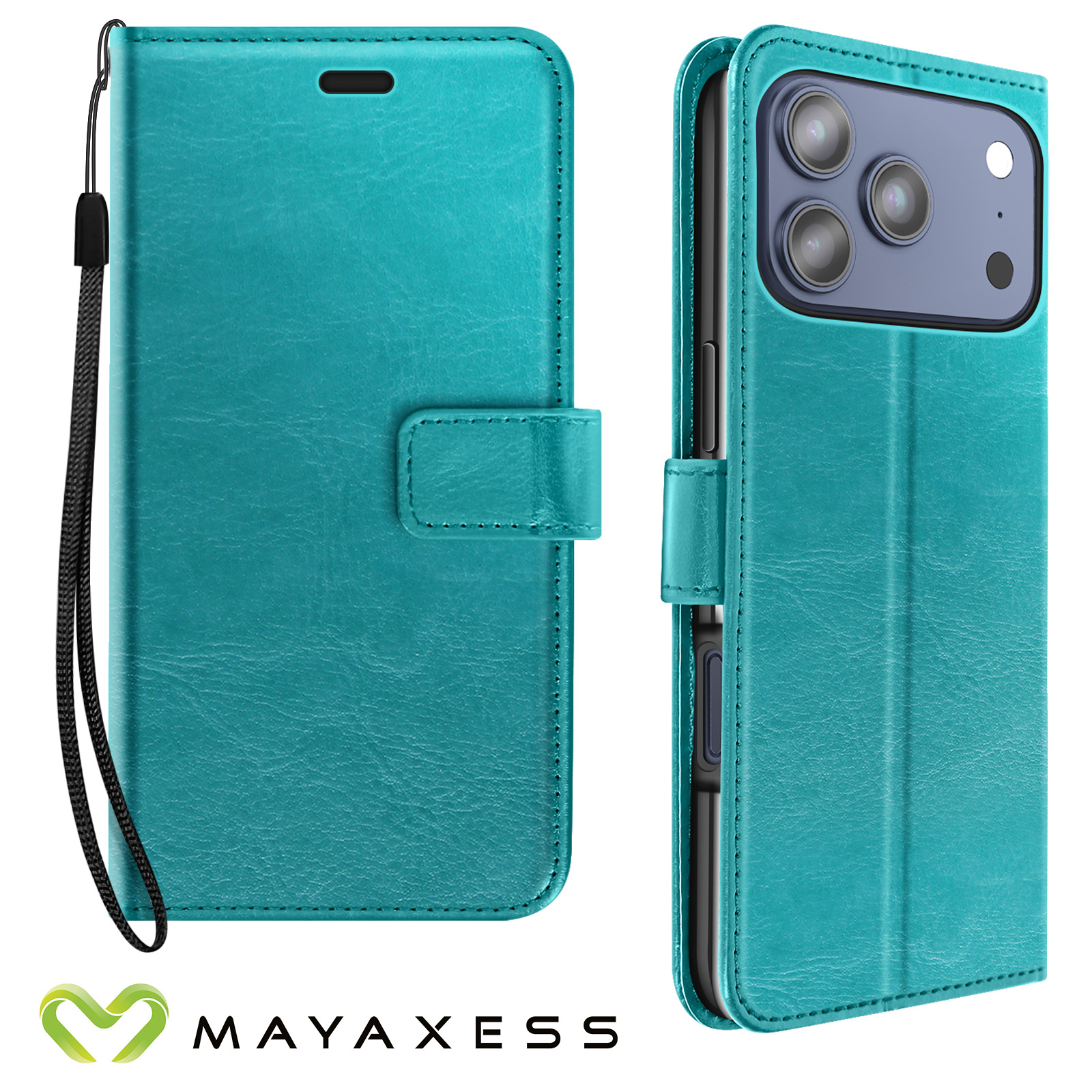Etui rabattable noir portefeuille pour iPhone 13 Pro Max 9,90