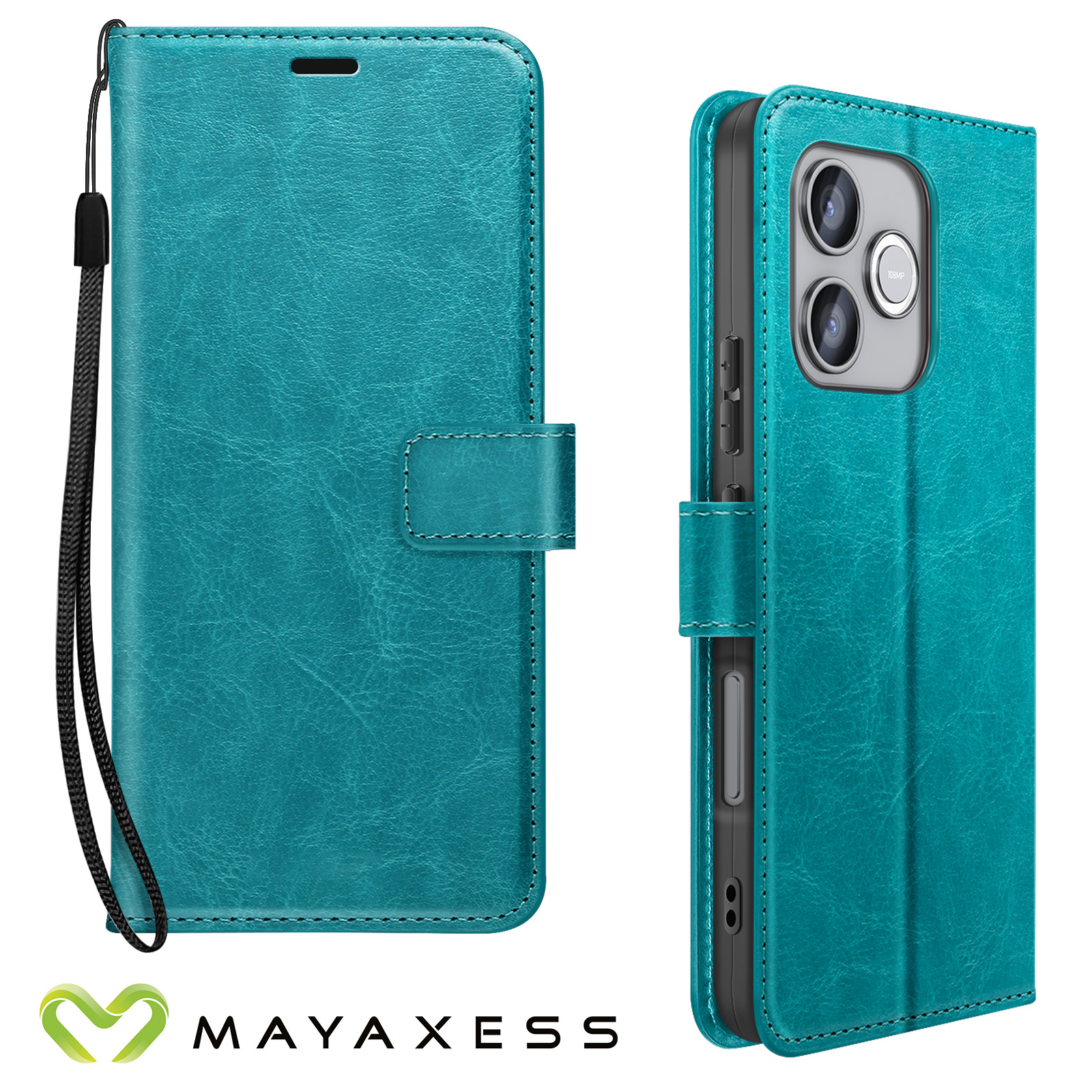 CoverKingz Custodia A Portafoglio Per Honor 8X - Pelle Sintetica Rosa Con Slot Carte E Supporto
