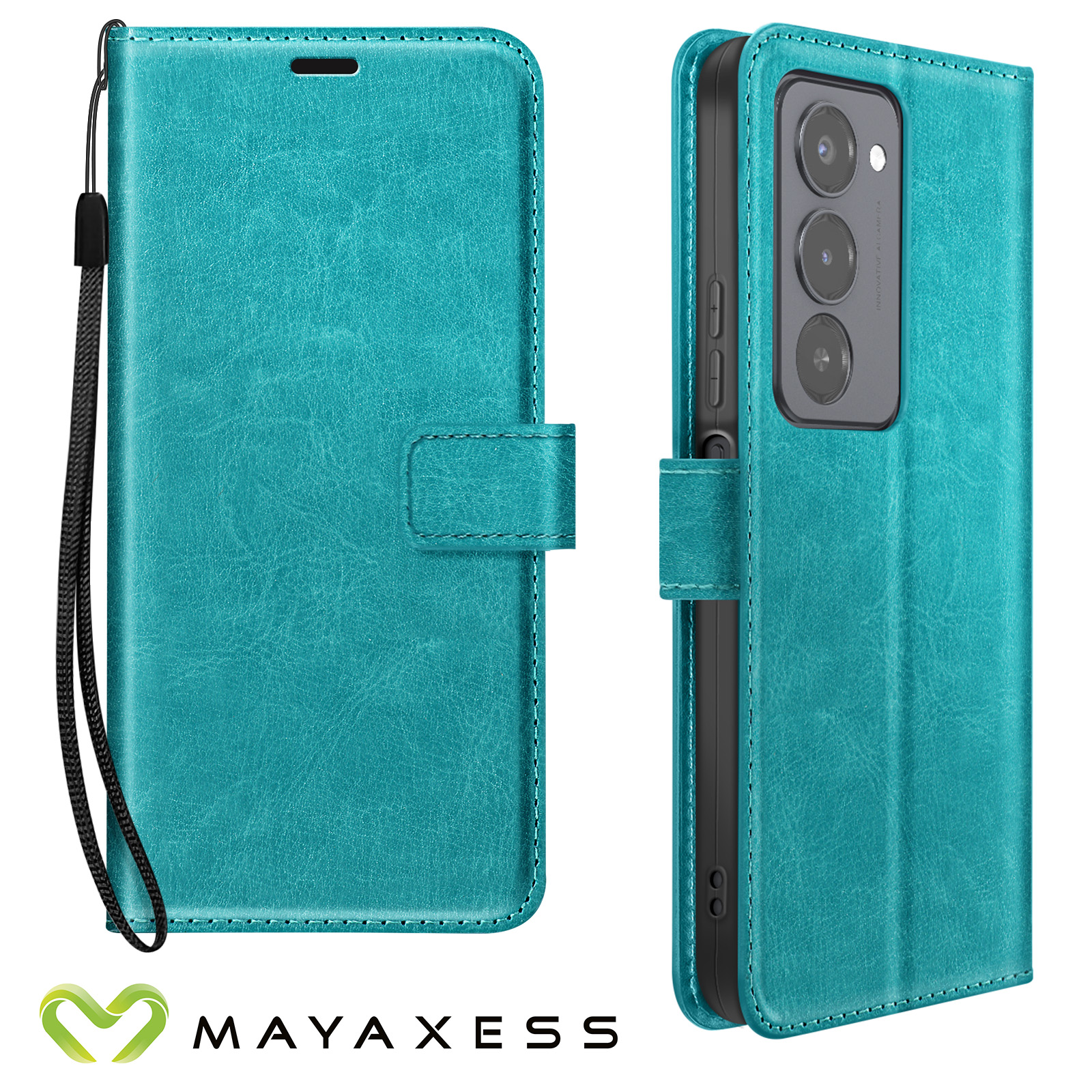 Yunubeyii Cover Libro per Xiaomi 15 - [Blocco RFID] Luxury PU Leather Portafoglio Card Holder Magnetic Phone Custodia con Kickstand, Cover Protettiva Antiurto, Verde