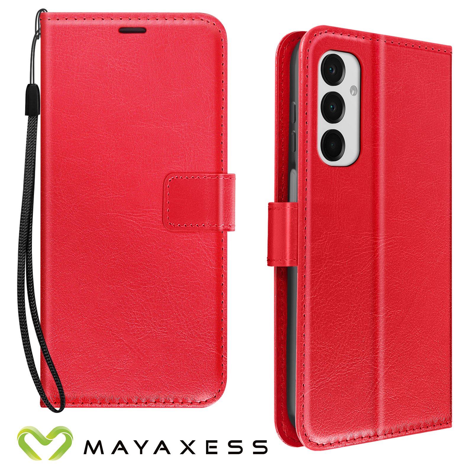 Custodia A Libretto EAZY CASE Per Galaxy A16, Marrone Terra. Con Protezione Fotocamera, Chiusura Magnetica E Slot Per Carte.