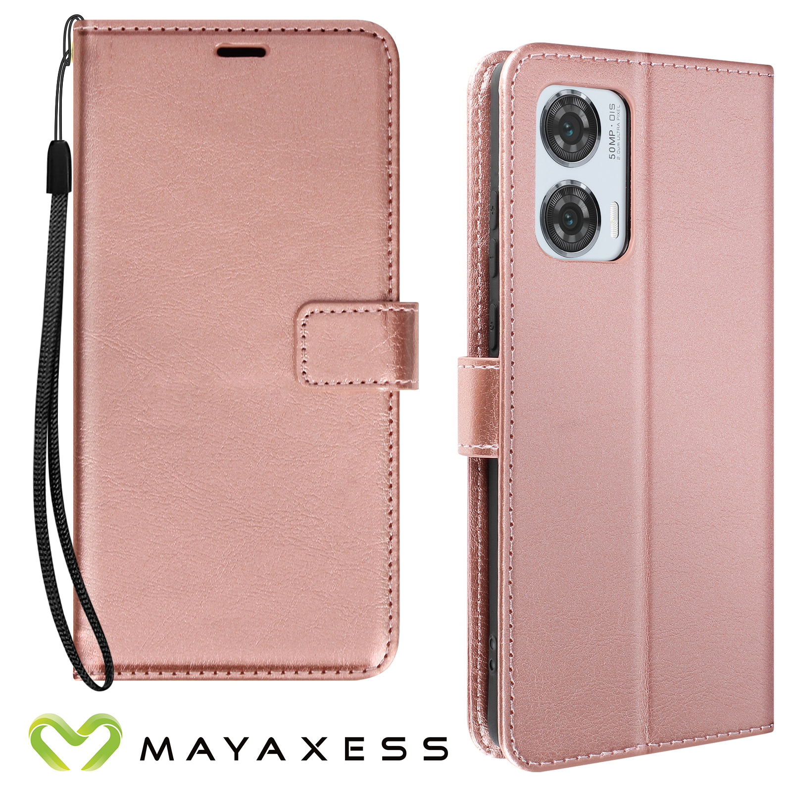 Funda Antigolpe Con Anillo 360 Para Motorola Edge 50 Fusion Negro | Envío Gratis