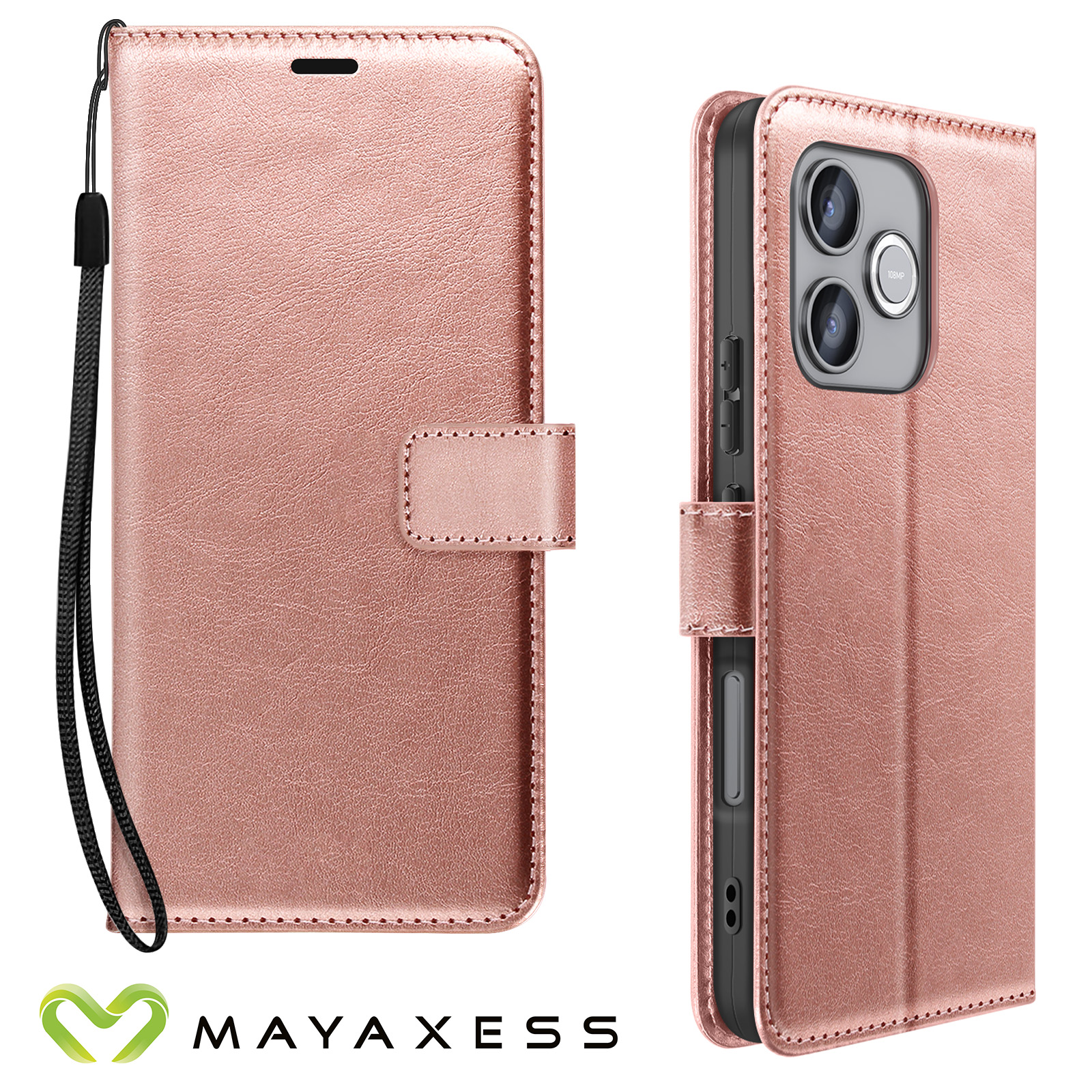 Asuwish Handyhülle für IP16 XKLLPT UK Roségold