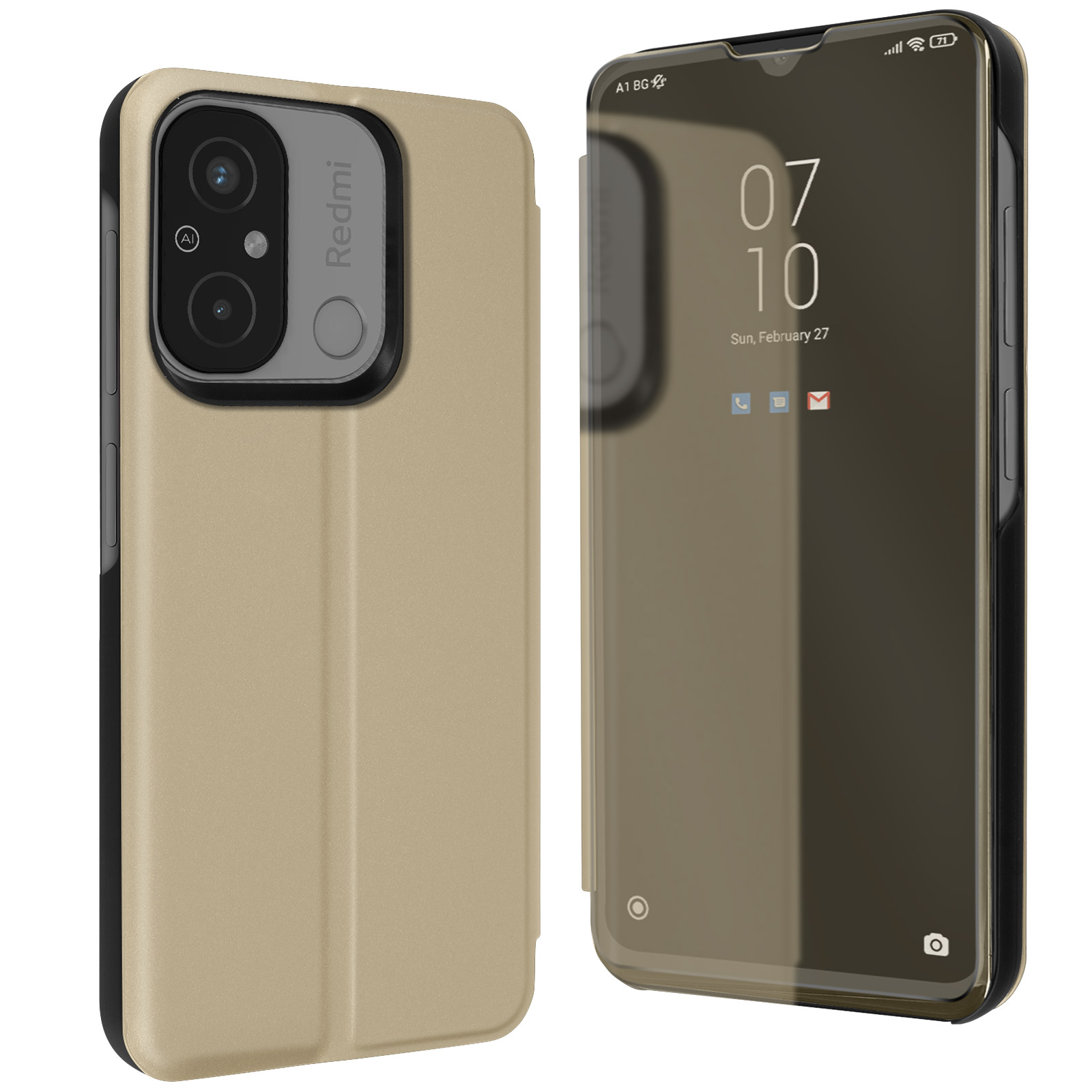 Coque Flip Clear View Avec Miroir Pour Xiaomi Mi 11 Pro – Noir (Anti-choc, Aimantée)