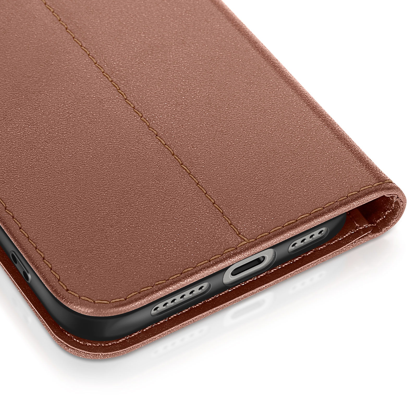 Avizar Étui IPhone 16 Pro Max – Clapet Rouge – Porte-cartes & Support Vidéo – Neuf