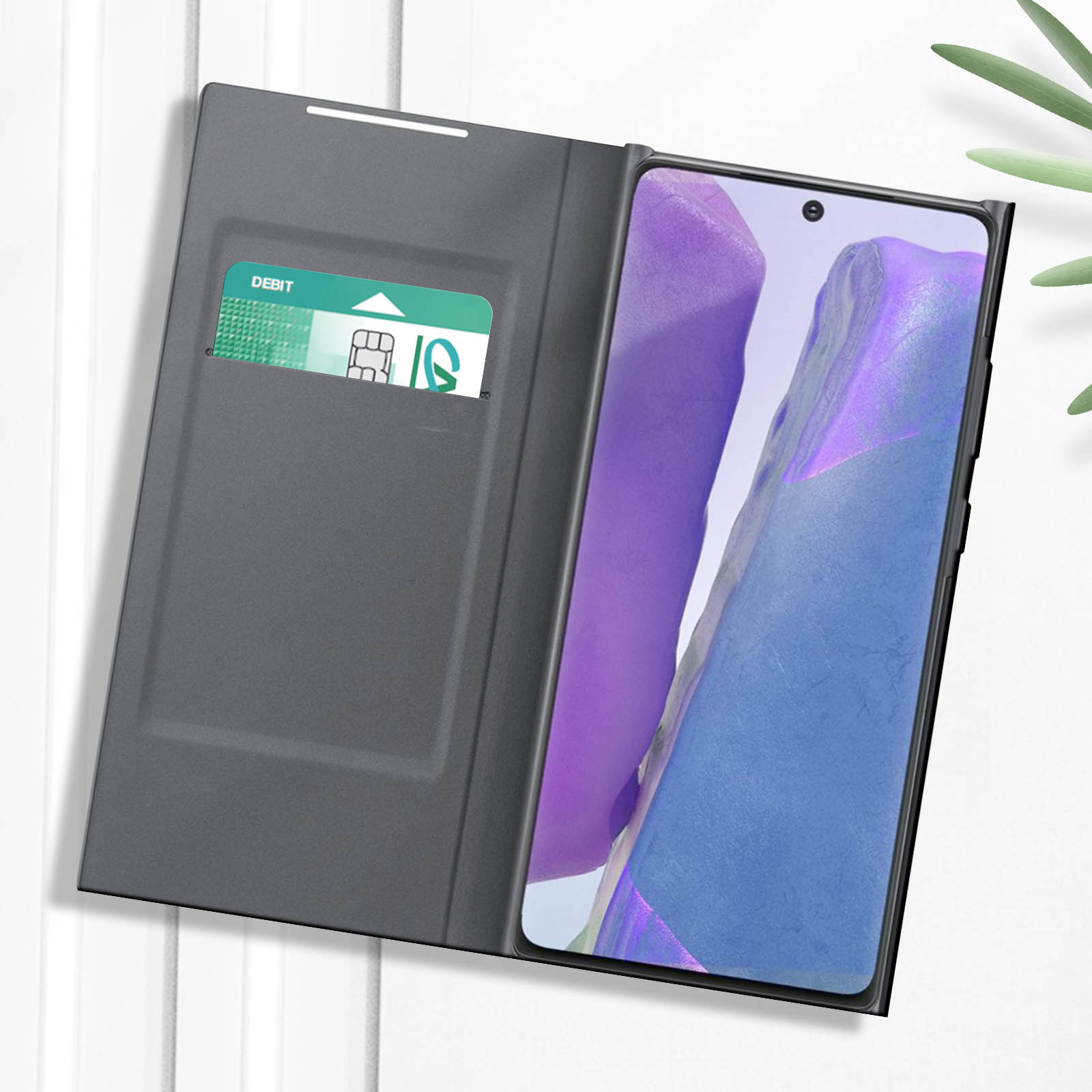 Cover Portafoglio In Pelle PU Per CUBOT Note 20 - Custodia Con Chiusura Magnetica E Slot Per Schede - Design Lupo - 3