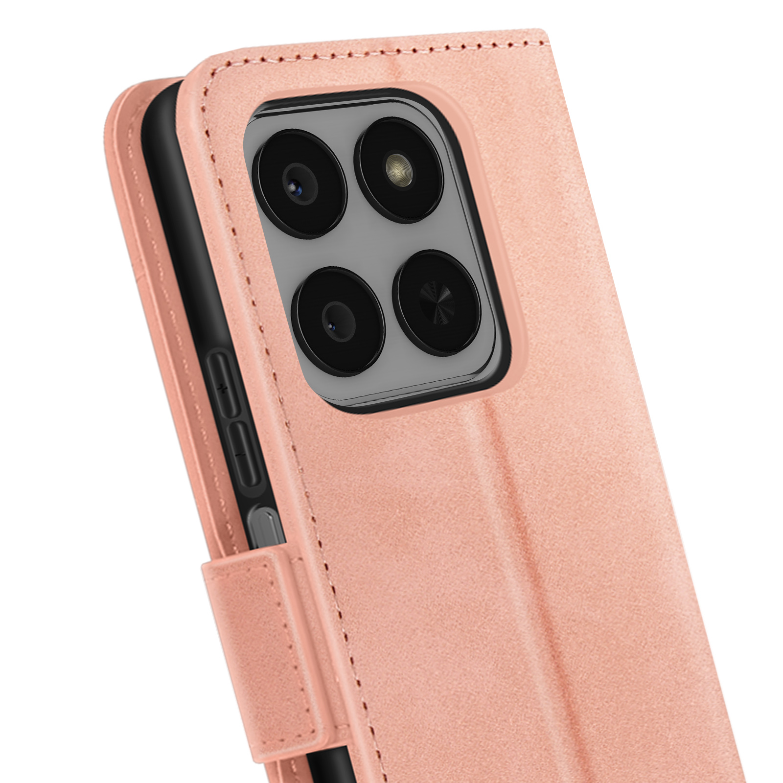 Coque Portefeuille Pour Honor 400 Smart - Cuir PU, Relief Papillon 3D, Rangements Cartes, Fonction Stand - Violet Clair