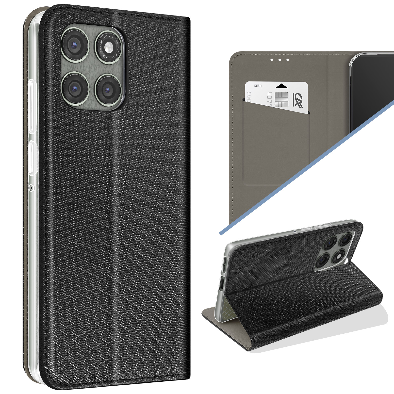 Custodia per Motorola Moto G6, Cover a Libro Magnetica Custodia in