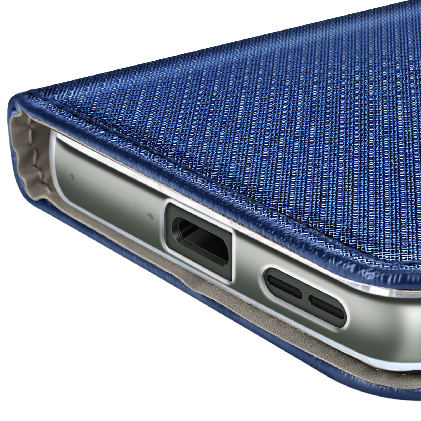 Custodia A Libro Magnetica MOBESV Per Motorola Moto G6 – Portafoglio Con Slot Carte, Blu - 3