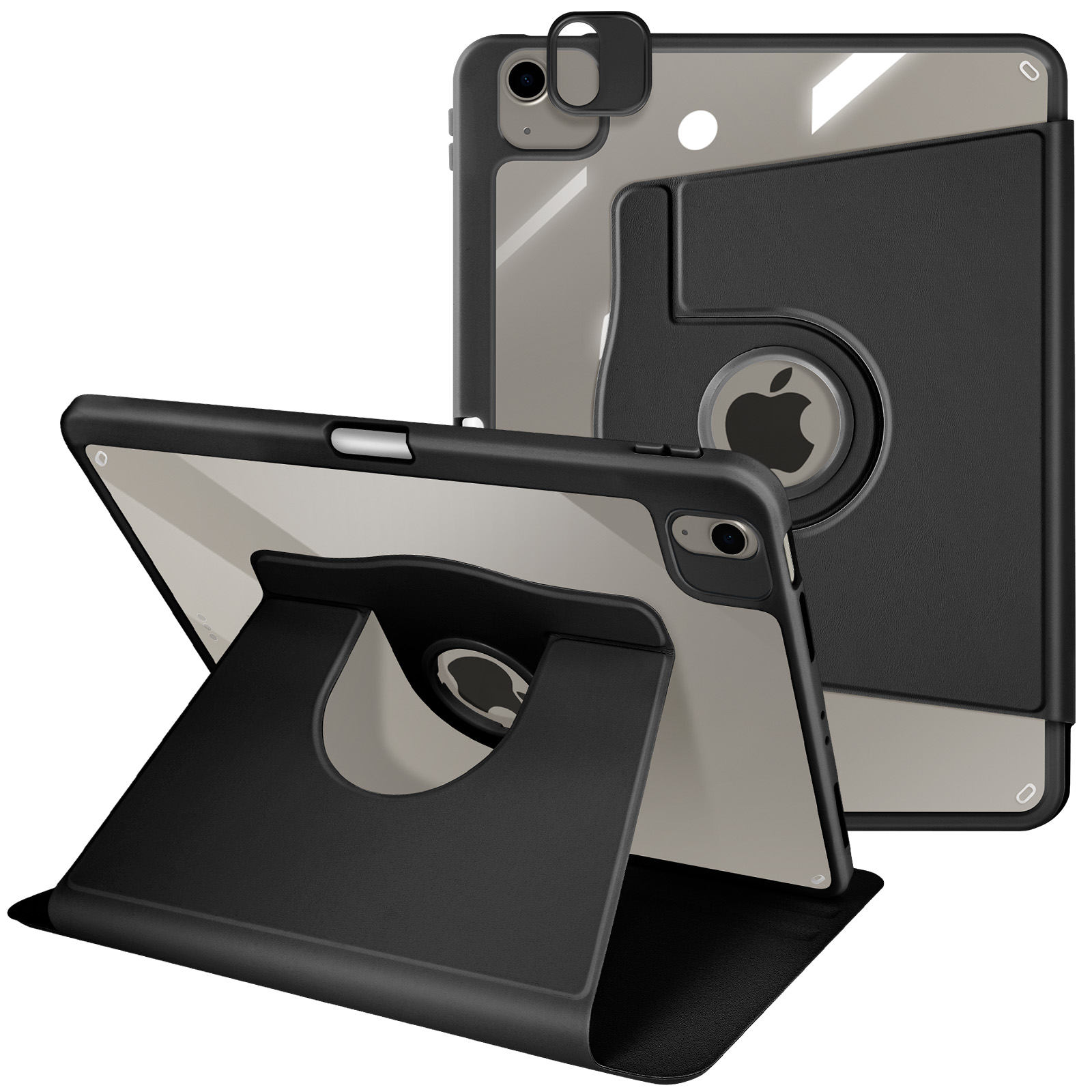 Étui Rotatif 360° Avizar Pour IPad Air 13 2024 / 2025 - Support Stand Intégré - Similicuir Rose