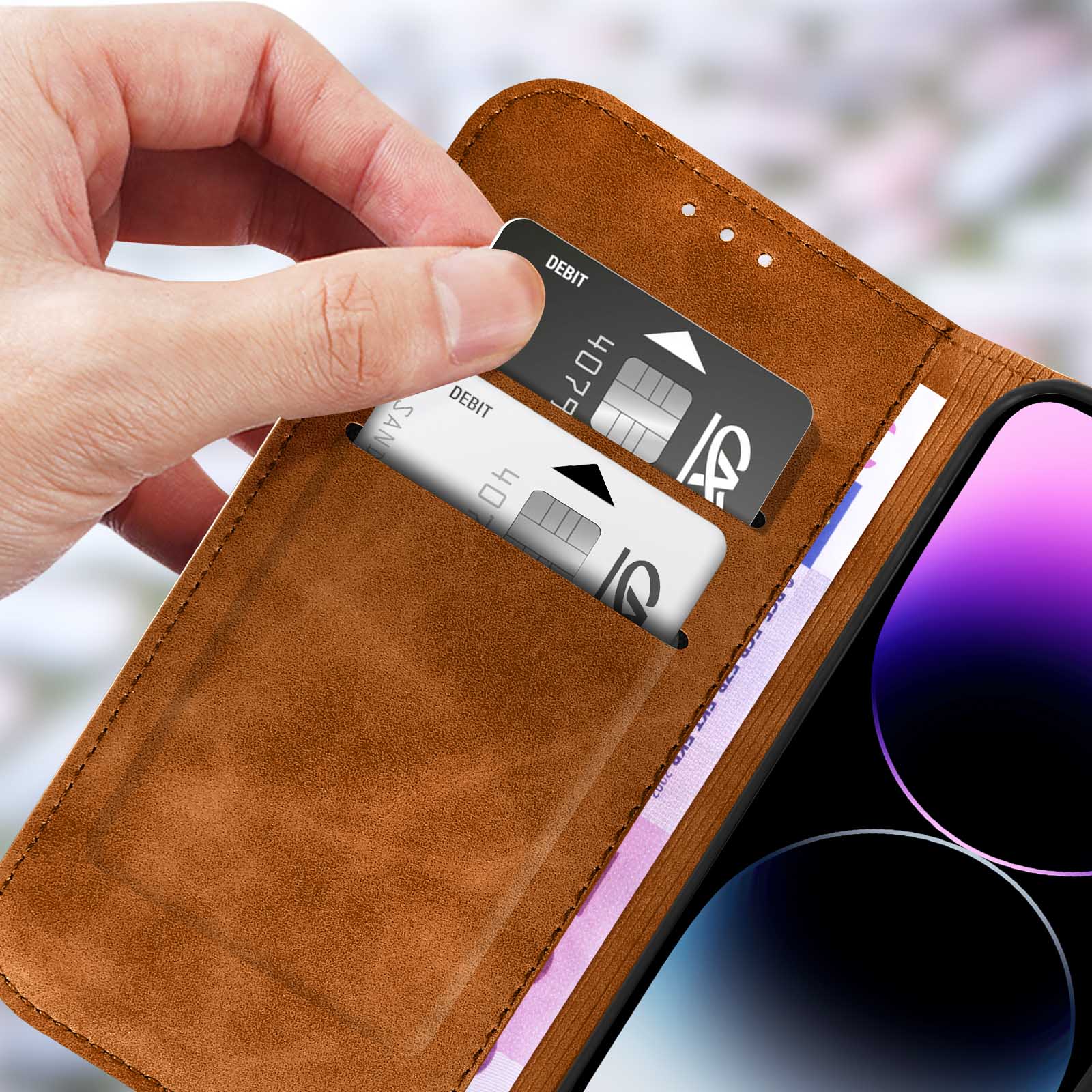 Lankashi Custodia Portafoglio in PU Pelle Caso Guscio Protettiva Cover con Porta Carte Skin Case per TP-Link Neffos X1 Max 5.5 (Back Girl Design