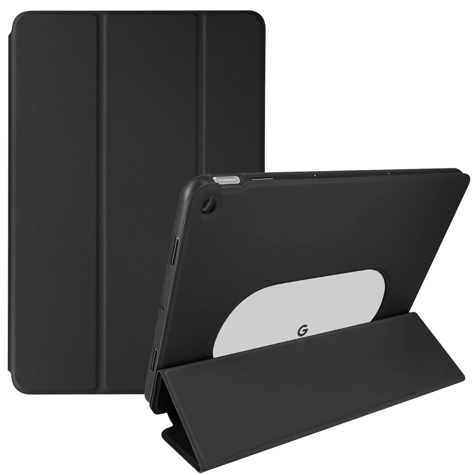 Vakarey per Google Pixel Tablet Cover con Portapenne Supporto Multi-Angolo Custodia per Google Pixel Tablet 11 Pollici con Cinturino Polso,Grigio