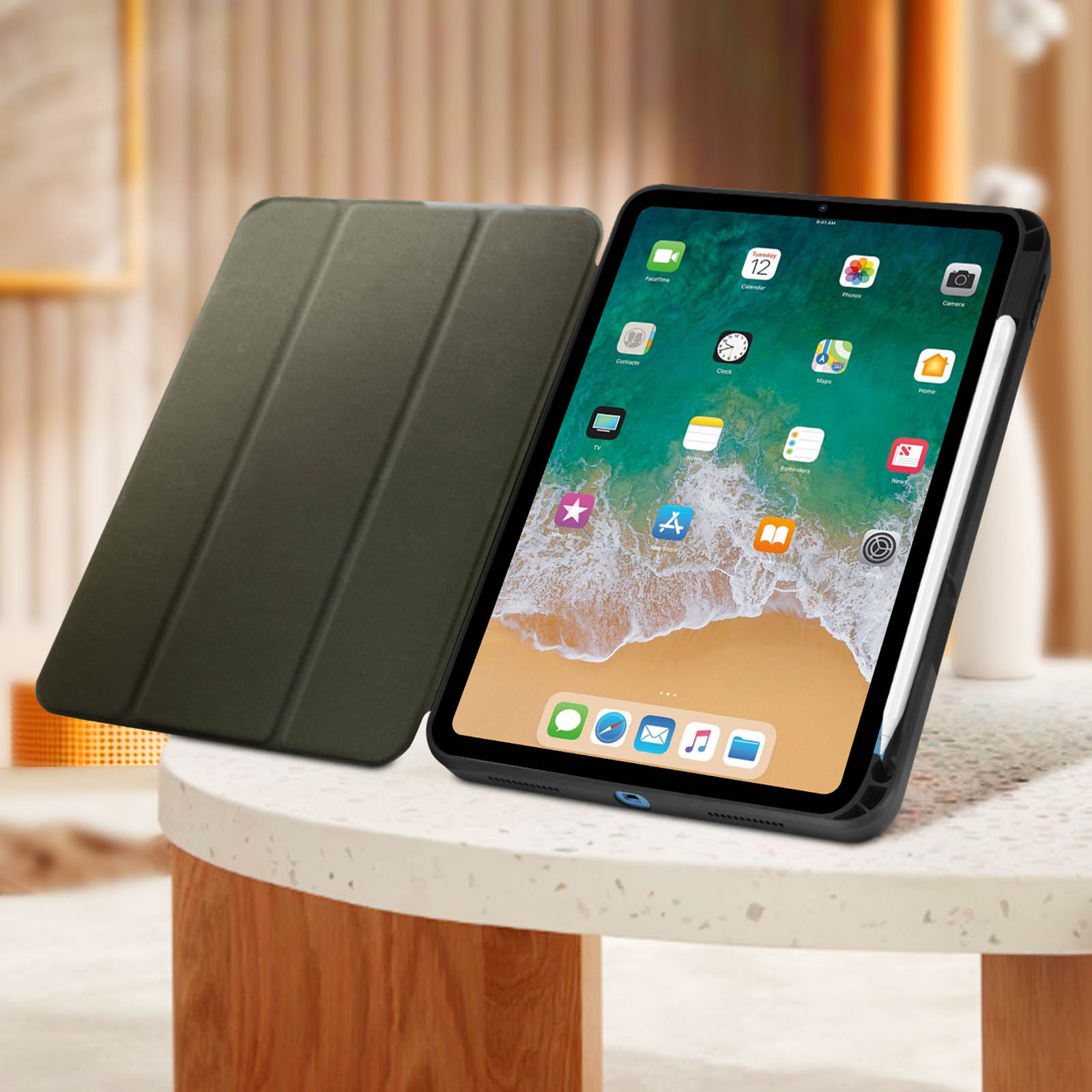 Custodia 2 In 1 Per IPad 11a Gen 2025 E IPad 10a Gen 2022: Con Supporto Scorrevole E Portapenne, Azzurro - 6