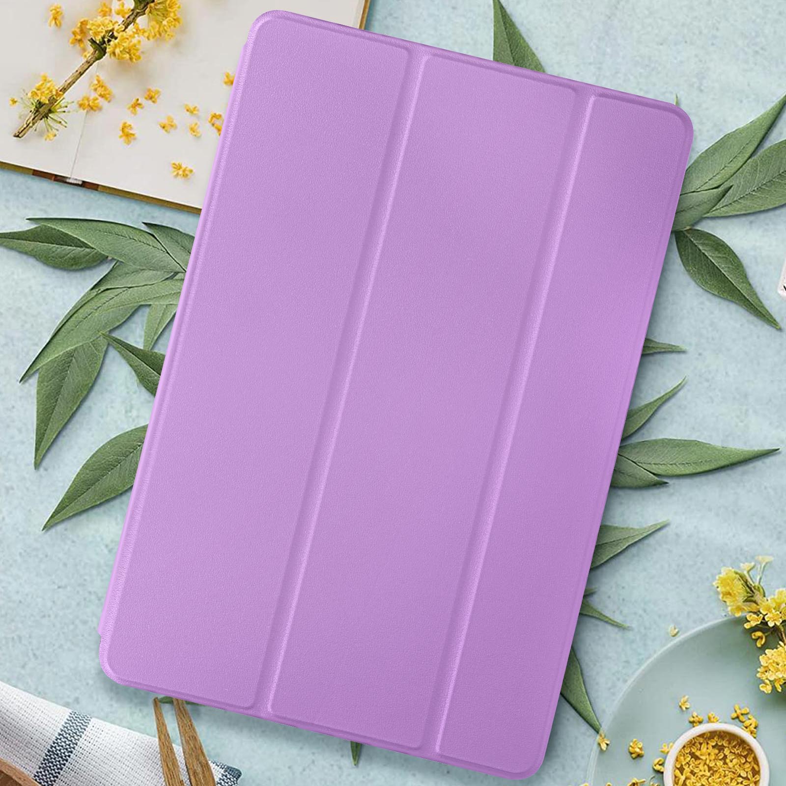 Cadorabo Custodia Libro Per Xiaomi Redmi Note 6 Pro – Fiori Lilla Scuro Con Chiusura Magnetica, Portafoglio Con 3 Slot E Funzione Stand