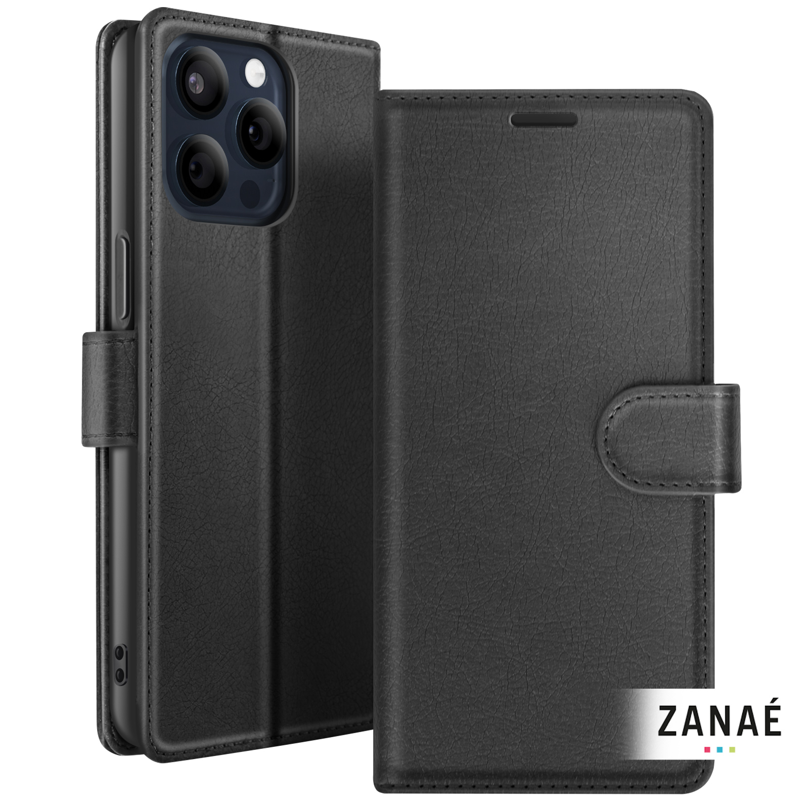 Marron# Pochette IPhone 15 Pro Max De Luxe Avec Portefeuille Detachable En Cuir Coque Magsafe Magnetique Antichoc Couleur Marron