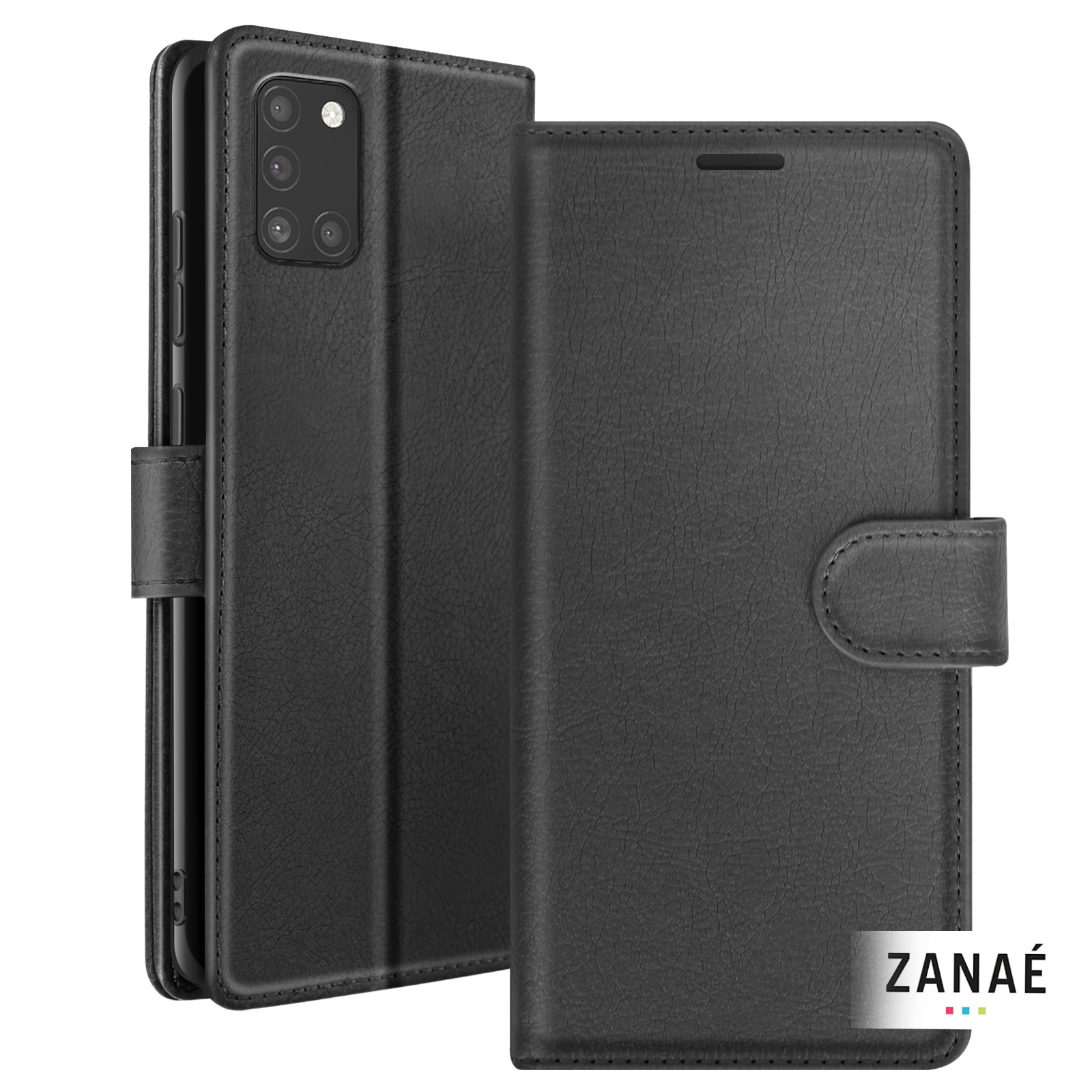 Custodia Portafoglio In Pelle Con Slot Per Schede Per ZTE Blade A31 Plus – Supporto Integrato E Chiusura Magnetica