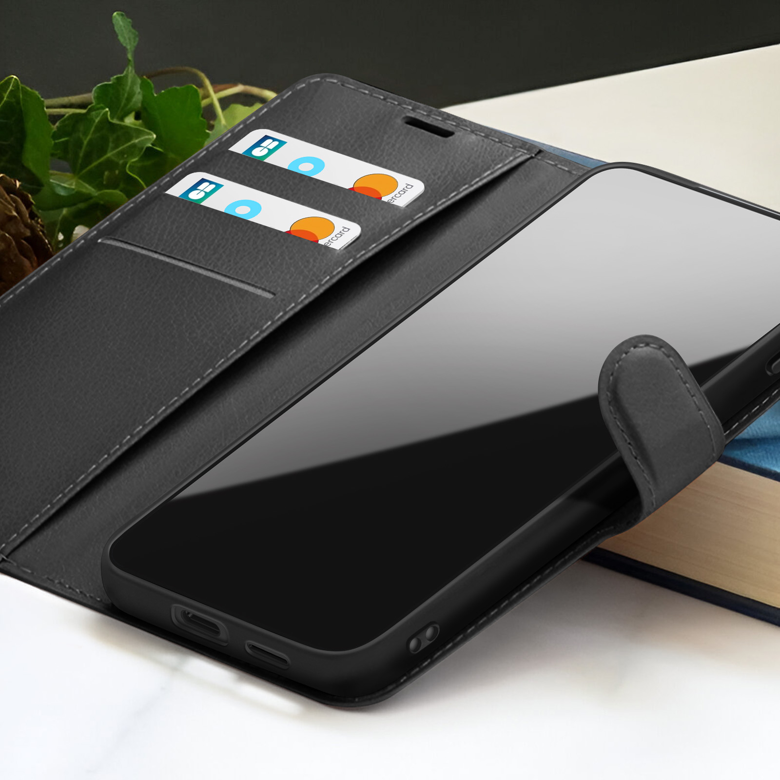 Custodia per OnePlus Nord N10 5G Portafoglio Cover Ecopelle Magnetica