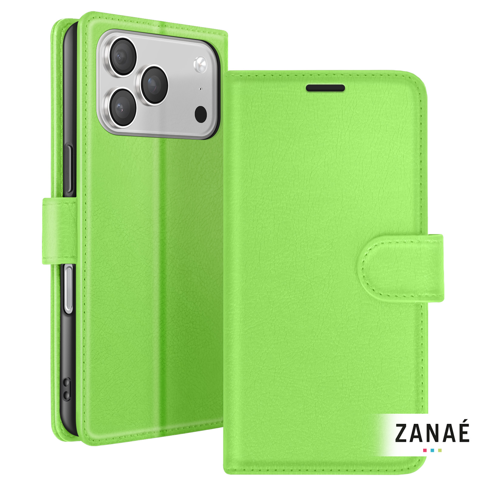 Housse Portefeuille Magnétique Pour IPhone 17 - Protection Cuir PU, Support Inclinable, 2 Emplacements Cartes - 9