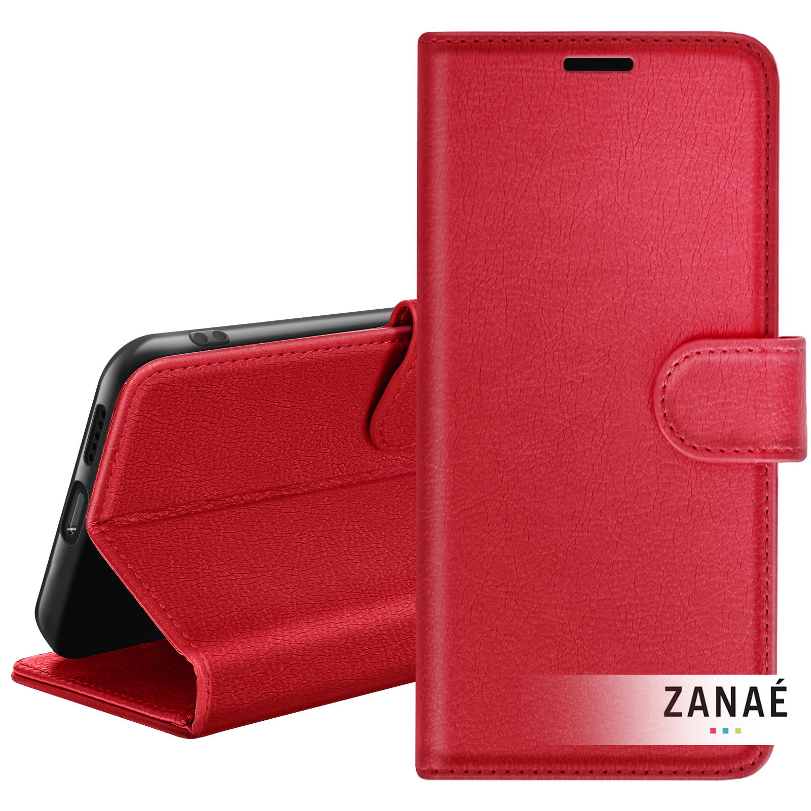 Custodia A Portafoglio In Pelle Per Huawei Y5 2019 – Con Slot Per Carte, Tasca Porta Banconote E Supporto Per Video, Chiusura Magnetica (Nero) - 2