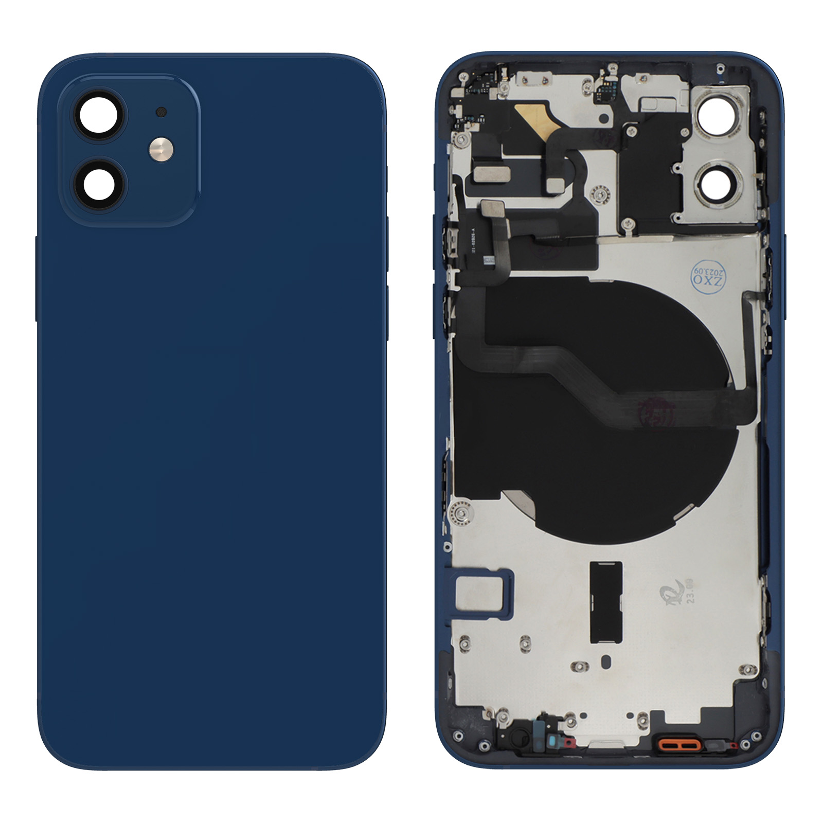 Châssis Pré-monté Pour IPhone 12 Mini - Noir, Neuf, Prêt à Poser