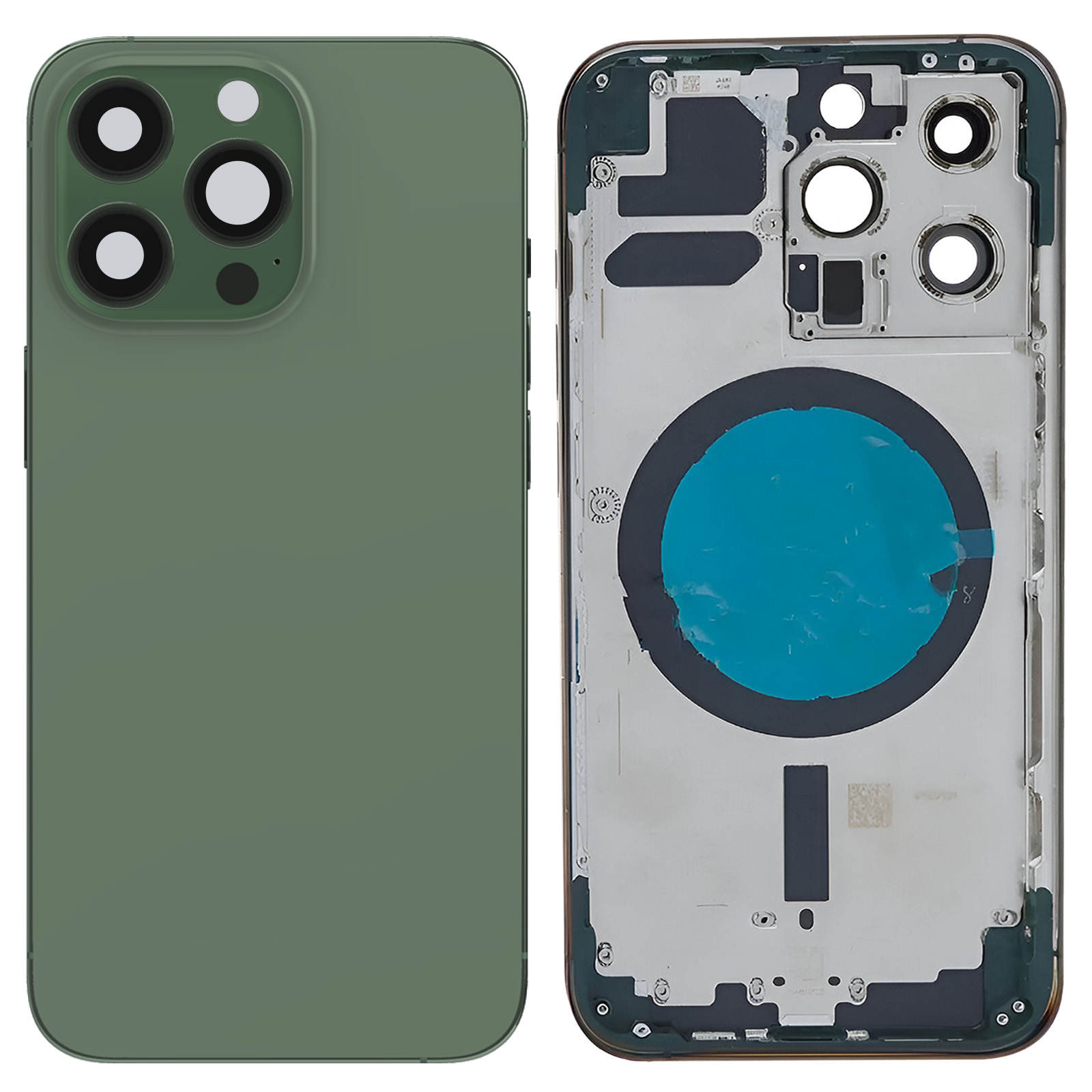 CHASSIS: Châssis Arrière Apple iPhone 13 Pro Max avec Batterie Vert Alpin Original - Reconditionné Grade A