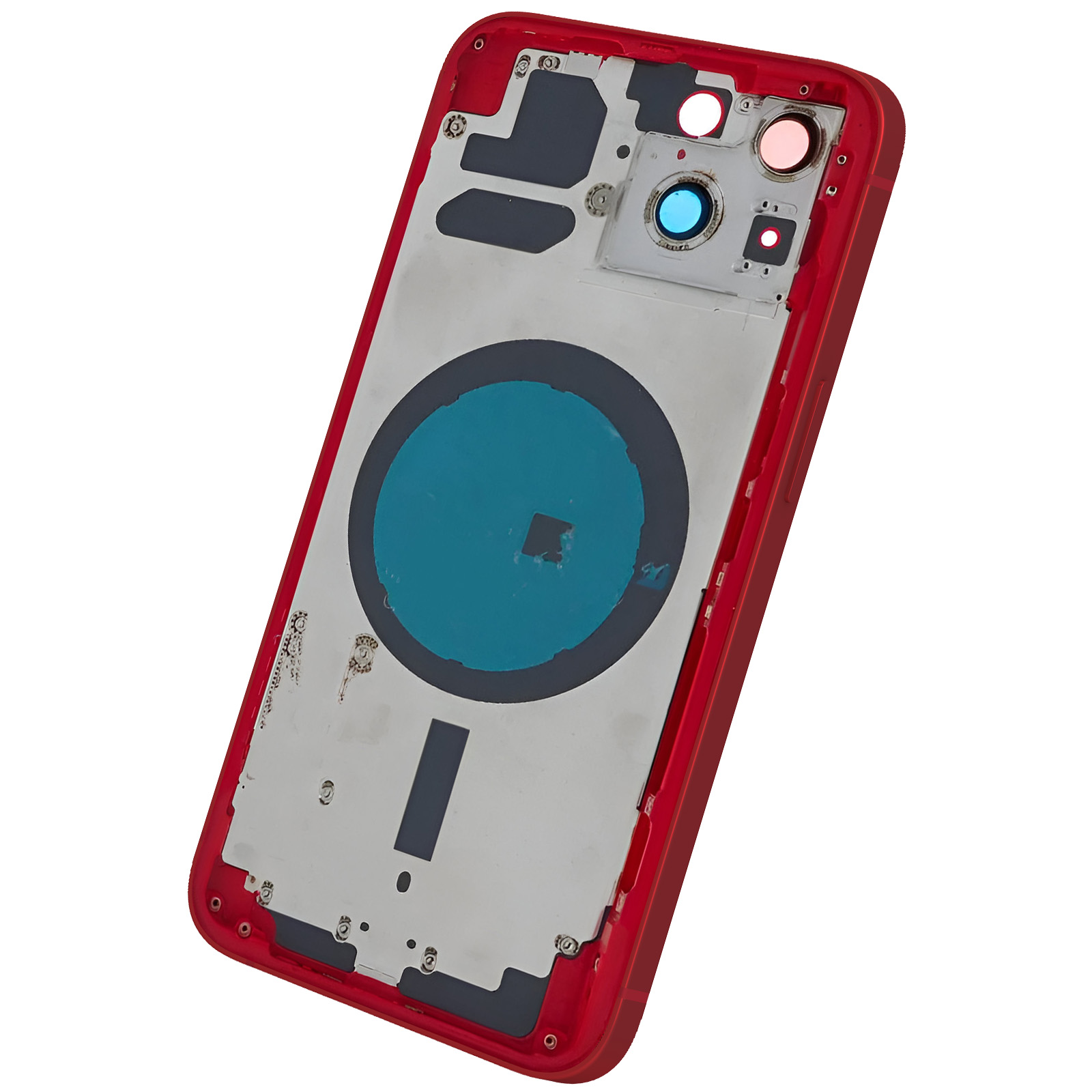 26443 - VETRO POSTERIORE PER IPHONE 13 ROSA (BIG HOLE) COMPATIBILE - Foto 5