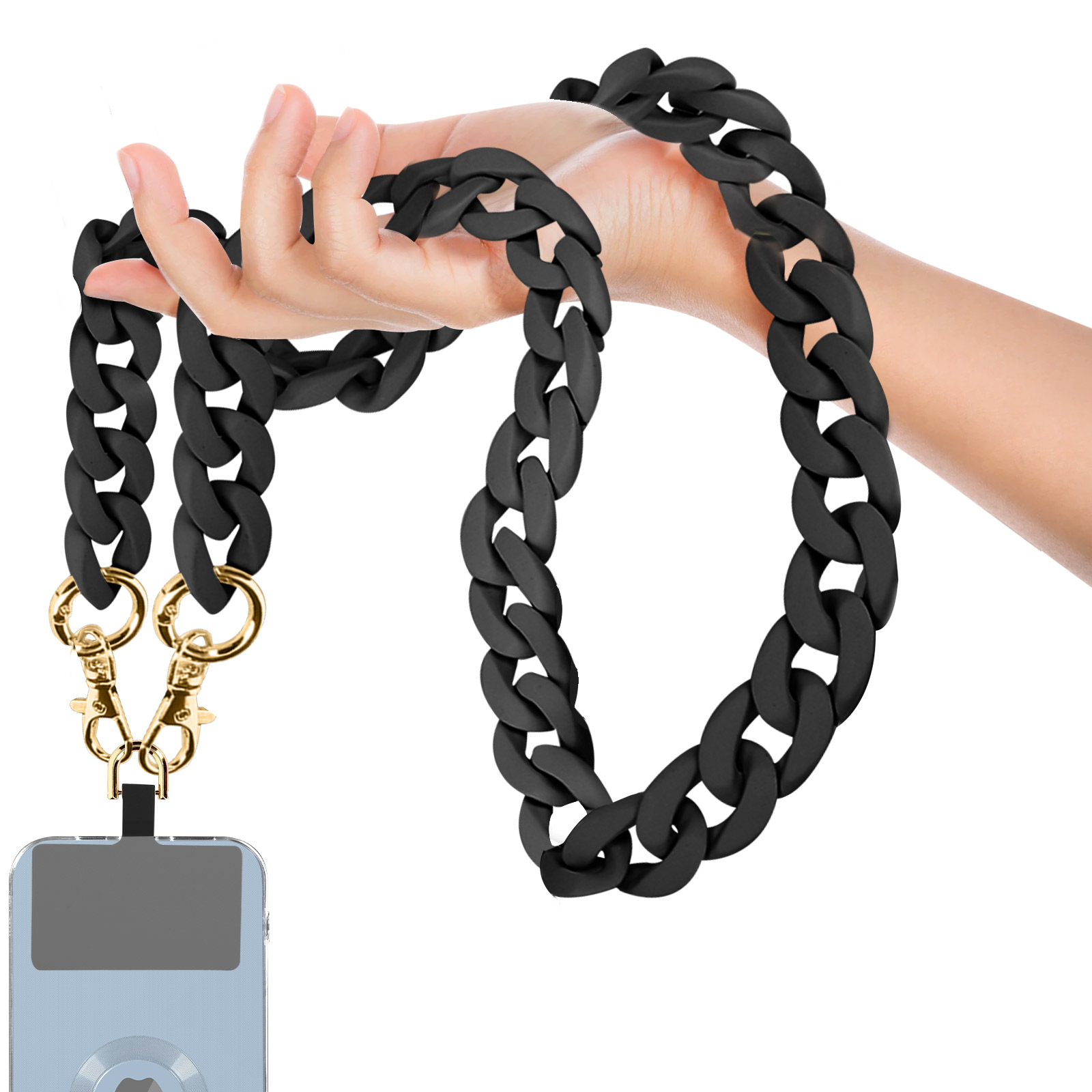 Gioiello per smartphone, catena maglie larghe 120 cm, Moxie Serie
