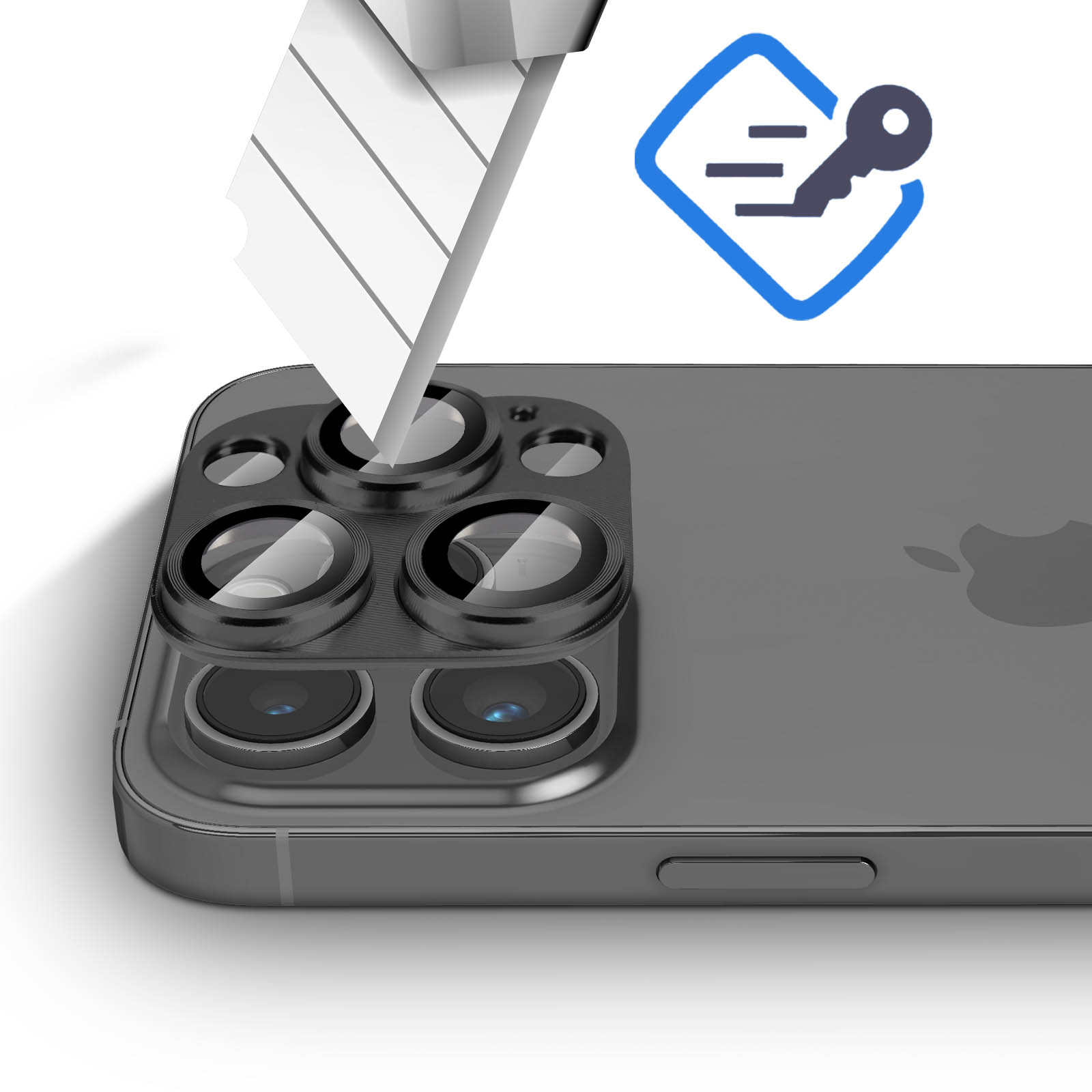 GEEMEE per iPhone 15 PRO/iPhone 15 PRO Max Camera Vetro temperato, Anti