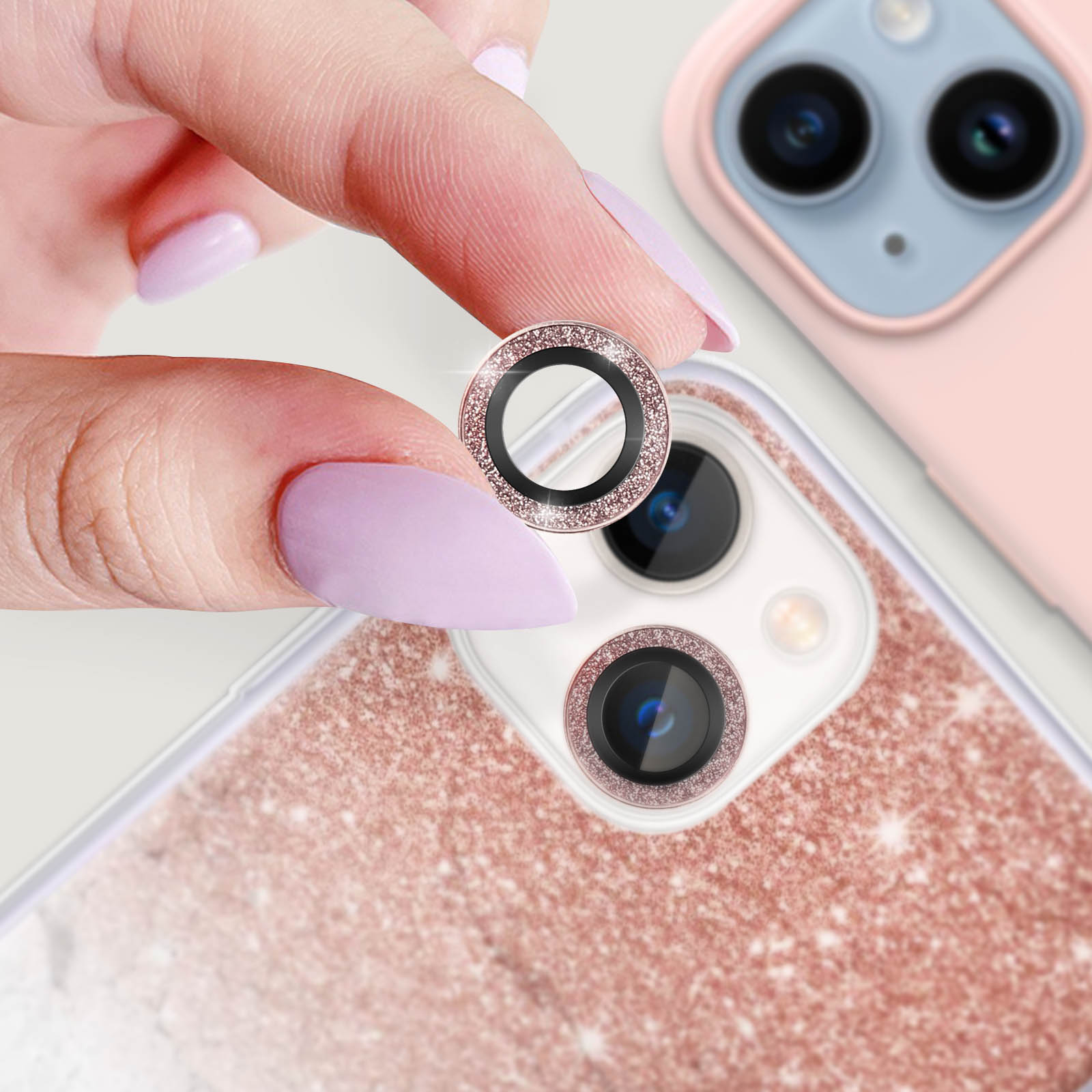 Protezione Fotocamera per iPhone 14/14 Plus [2 Pezzi