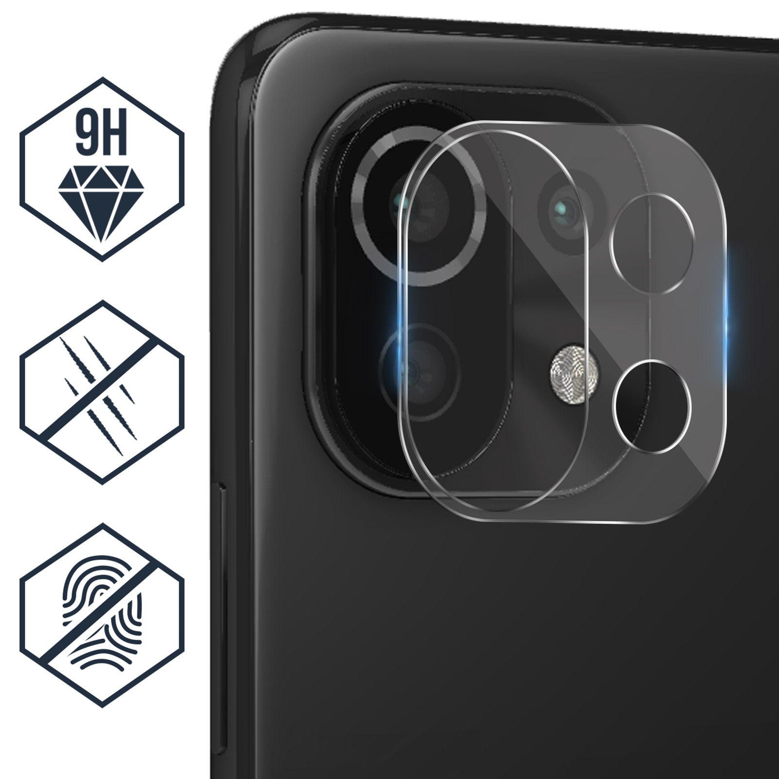 Film Protection écran Verre Trempé Pour Xiaomi Mi 10 Et Mi 11 Lite - Antichoc 9H - Transparent