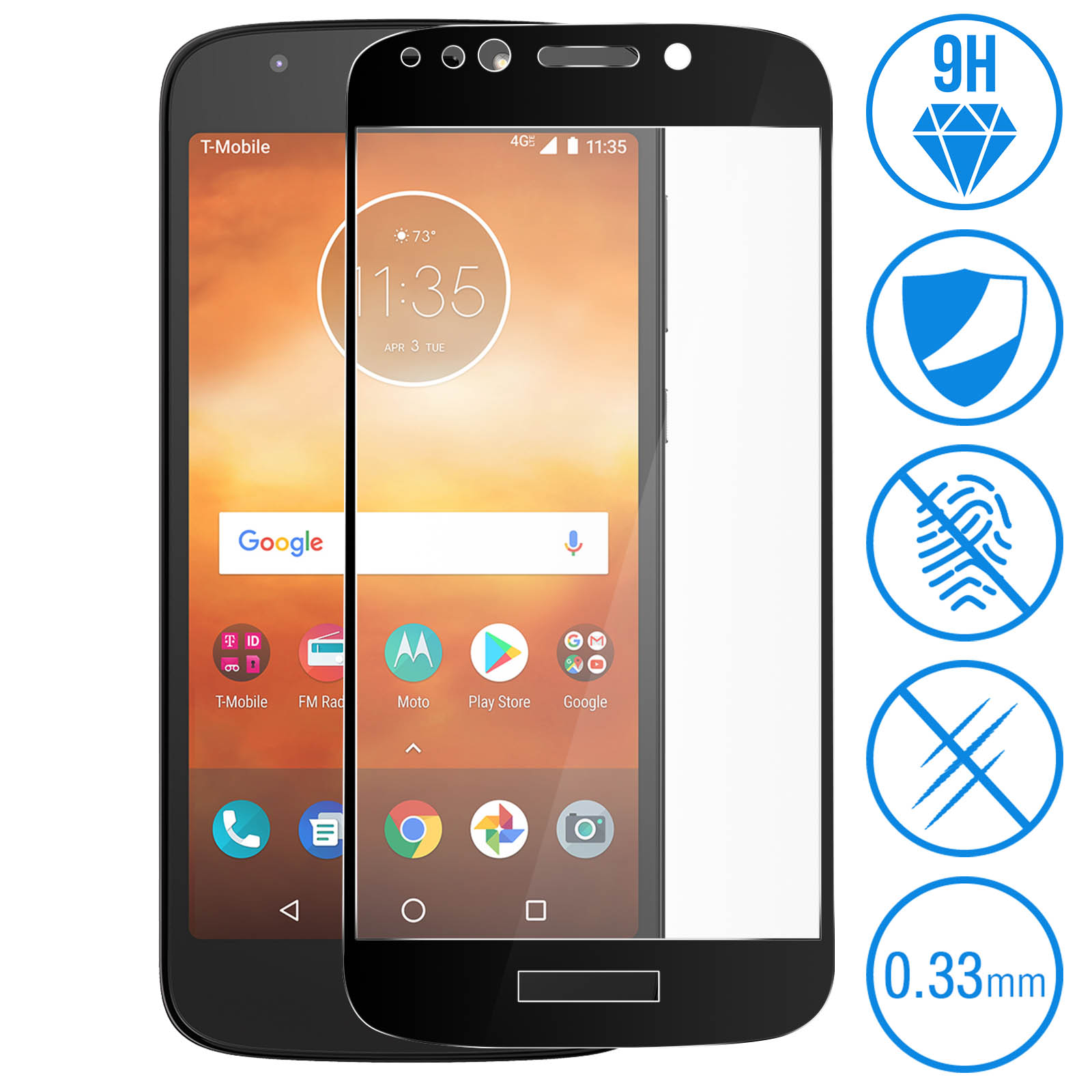 Etuo Vetro Protettivo Per Motorola Moto E5 Play 5.3 – Vetro - Foto 6
