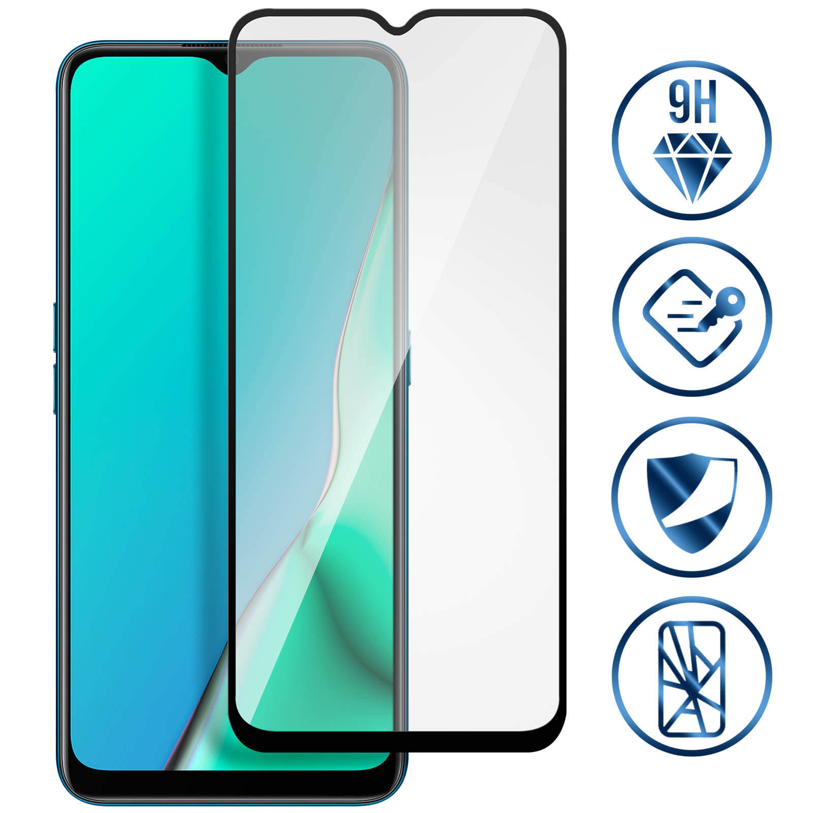 Cache Batterie Arrière Pour OPPO A9 2020 - Couleur Noir - Neuf